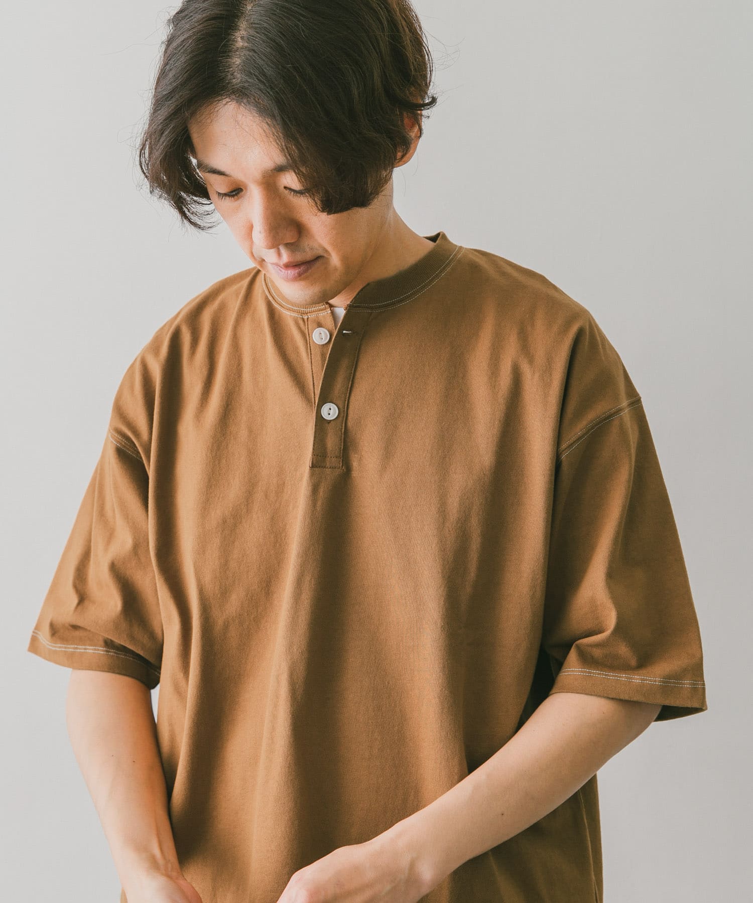 配色ヘンリーネックTシャツ[DR25-11X517]｜URBAN RESEARCH公式