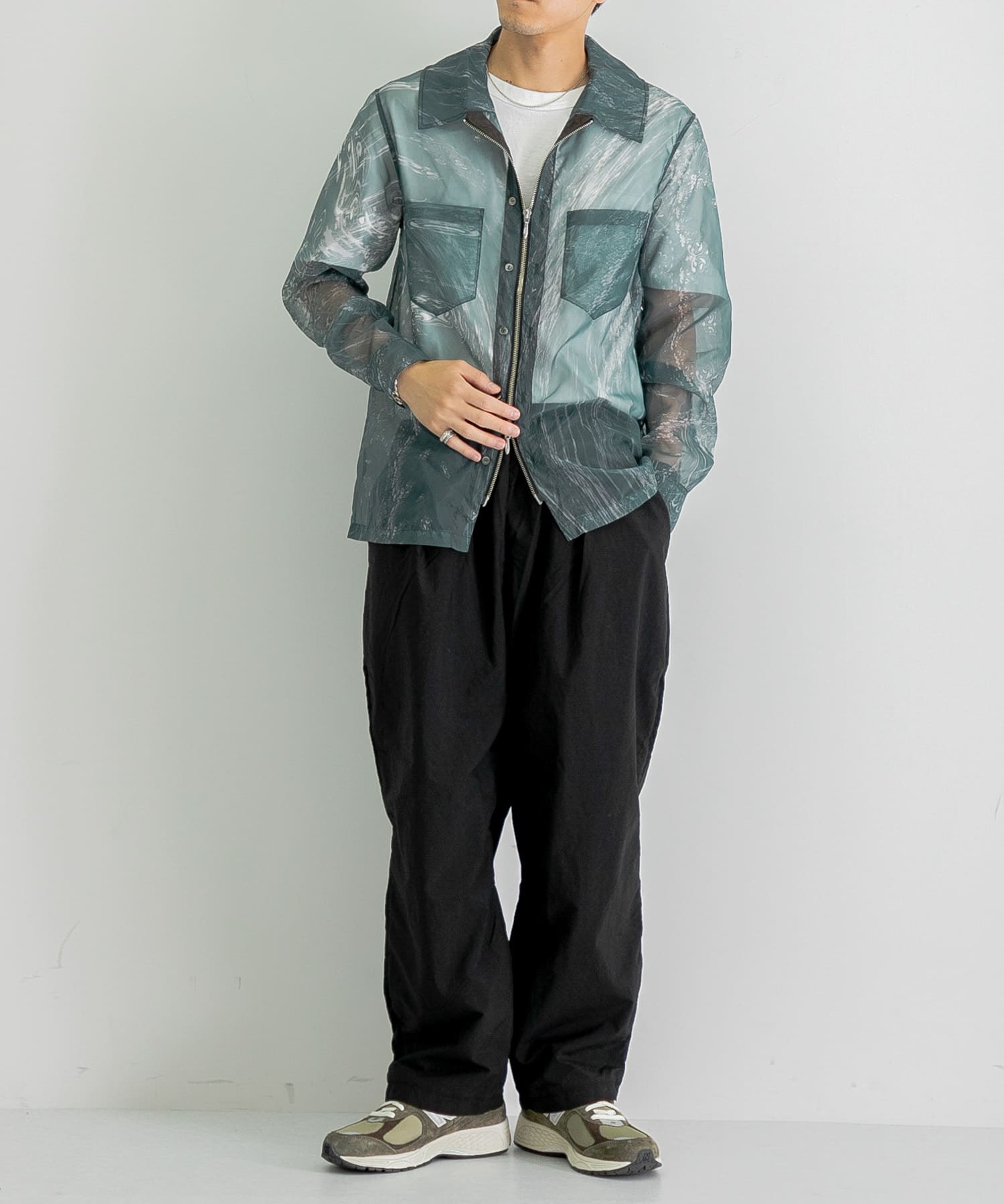 オンラインショップ】 ZIP-UP MARBLE BANDANA SHIRT namaste-restoran.ee