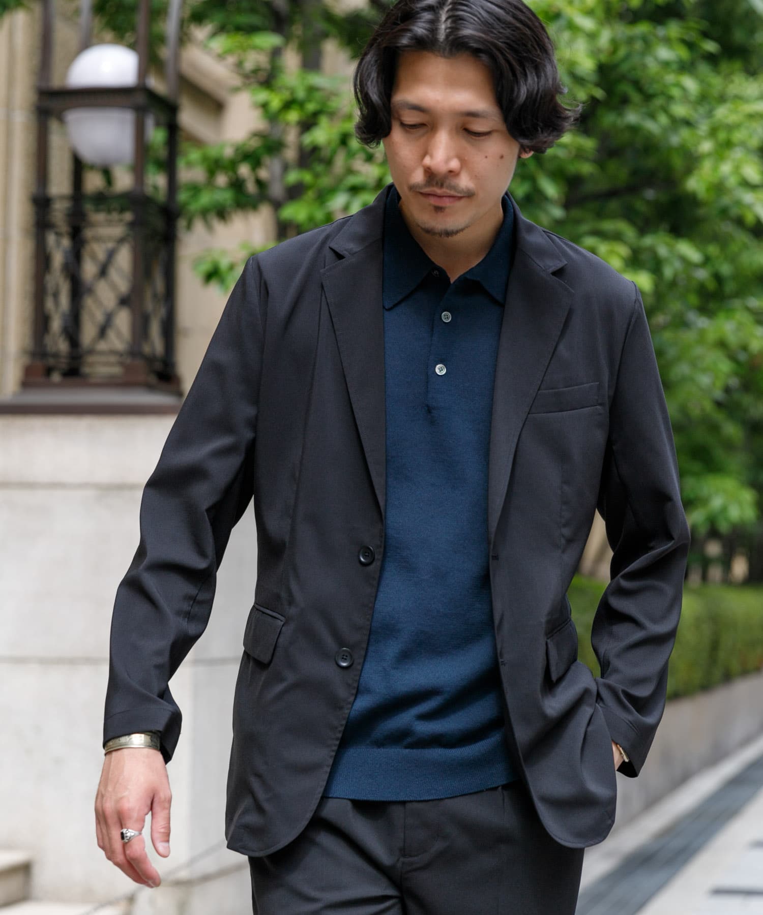 ウォッシャブルストレッチクールセットアップ[RA25-18M100]｜URBAN