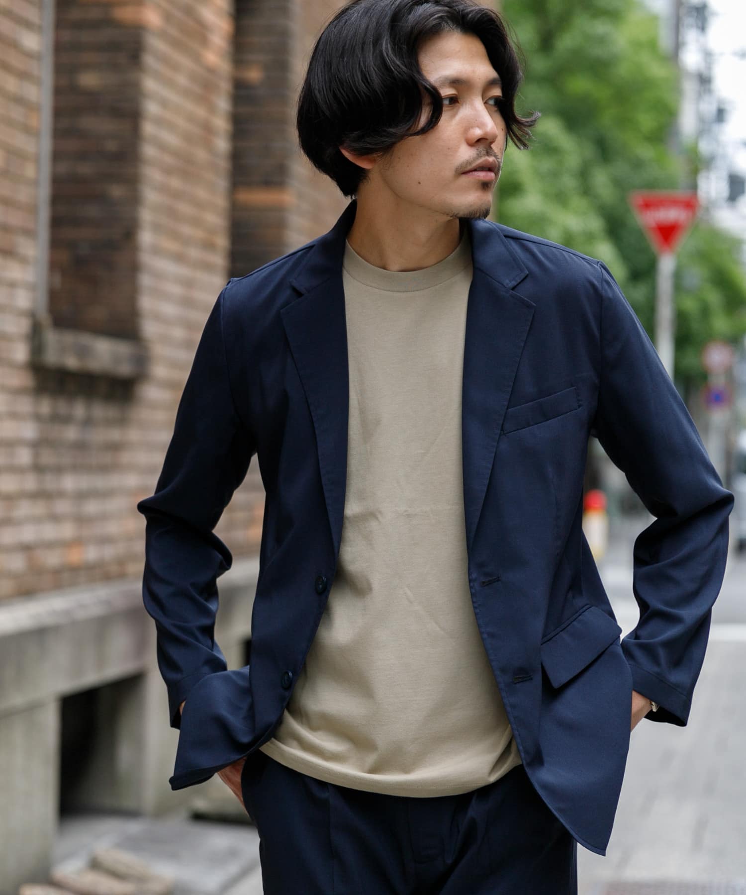 ウォッシャブルストレッチクールセットアップ[RA25-18M100]｜URBAN