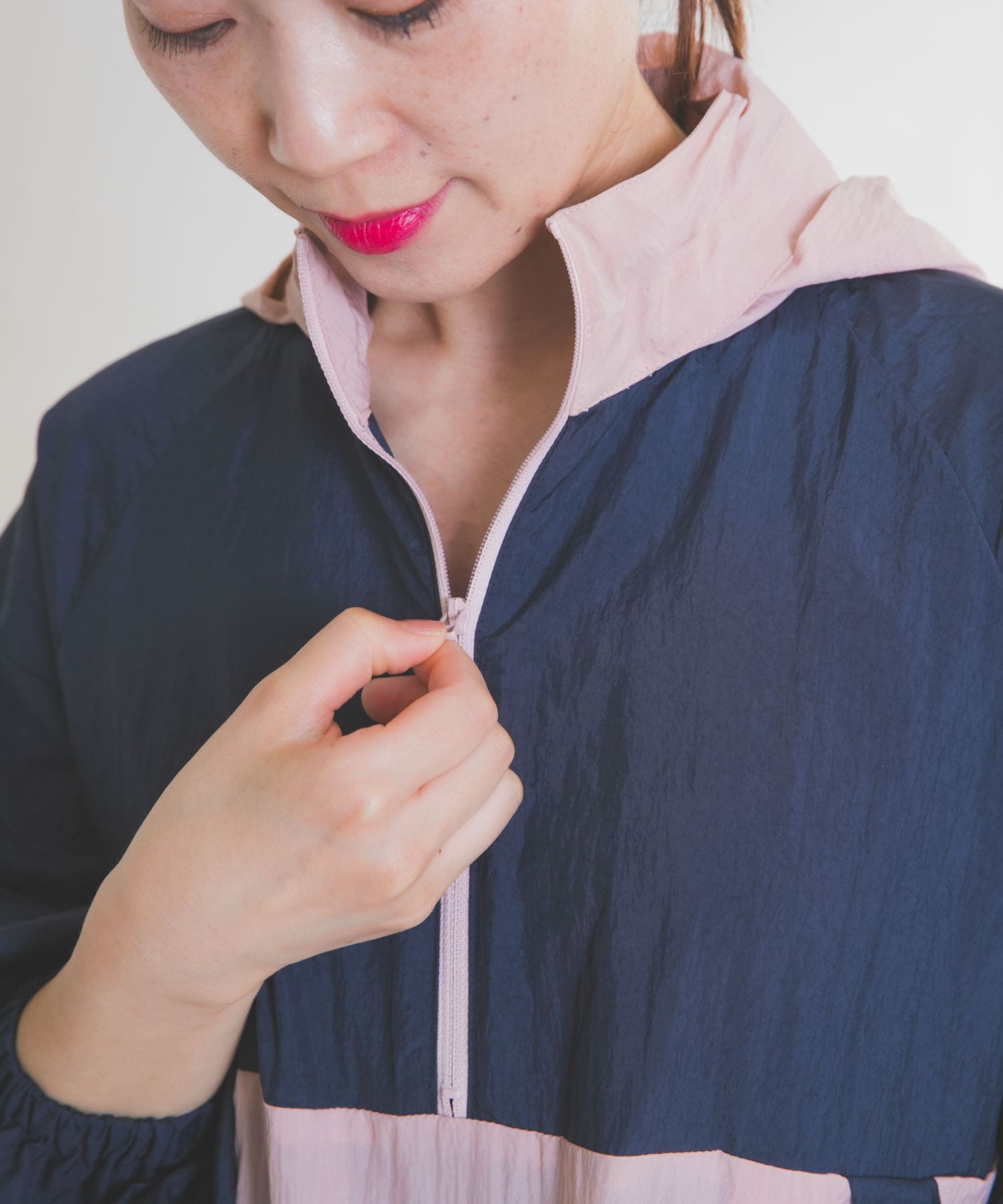 salsation サルセーション Crop sweater DBlue M新作