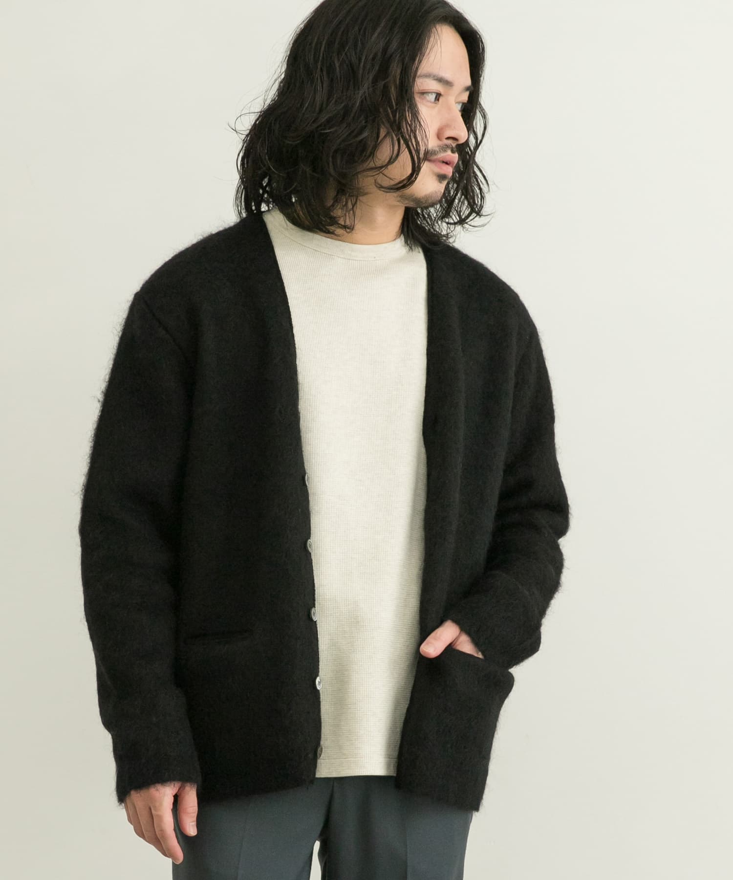YOUNG & OLSEN The DRYGOODS STORE】/MOHAIR GRANGE LONG CARDIGAN www 