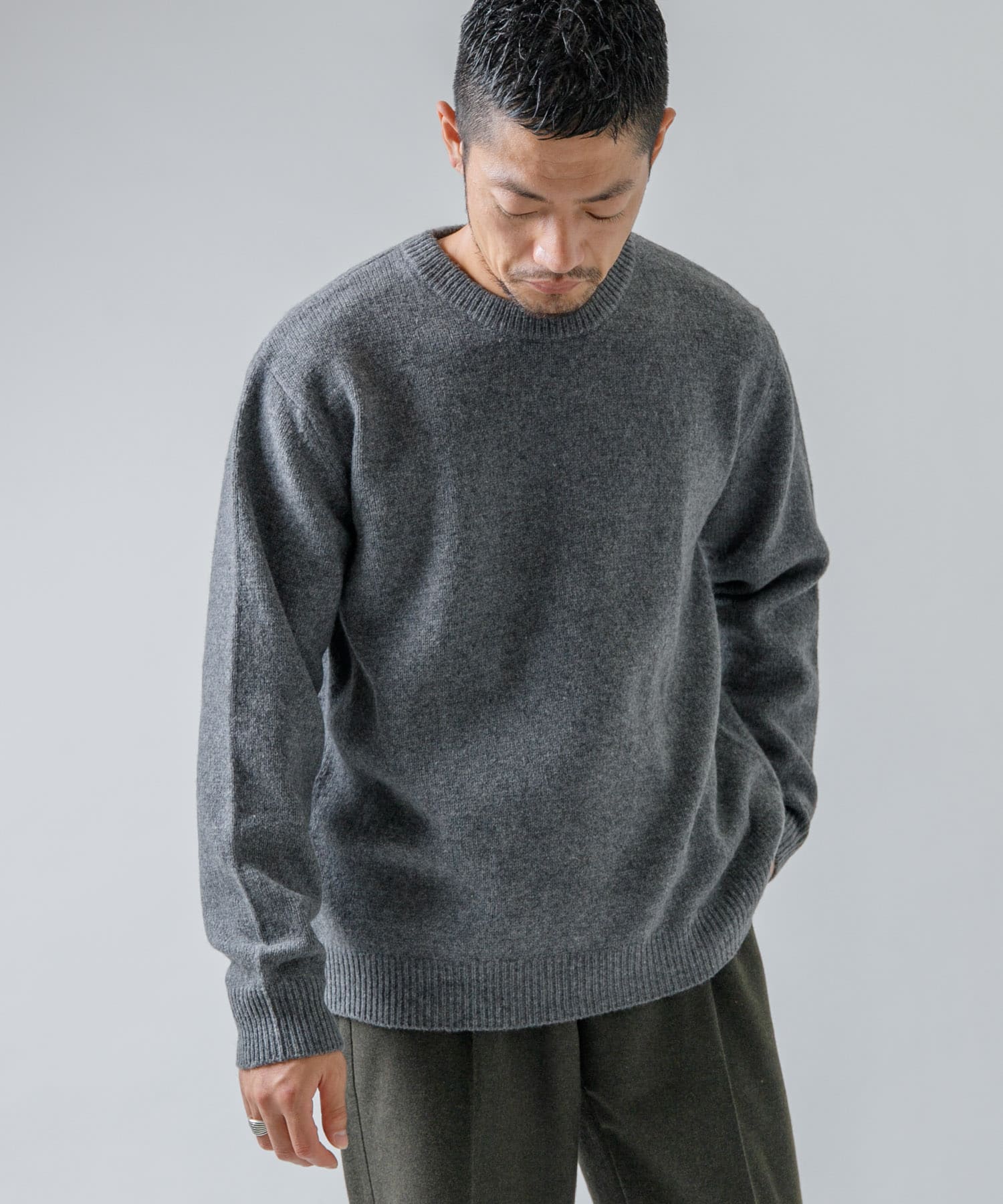 XLサイズあり』シェットランドクルーネックニット[RA27-12M100]｜URBAN