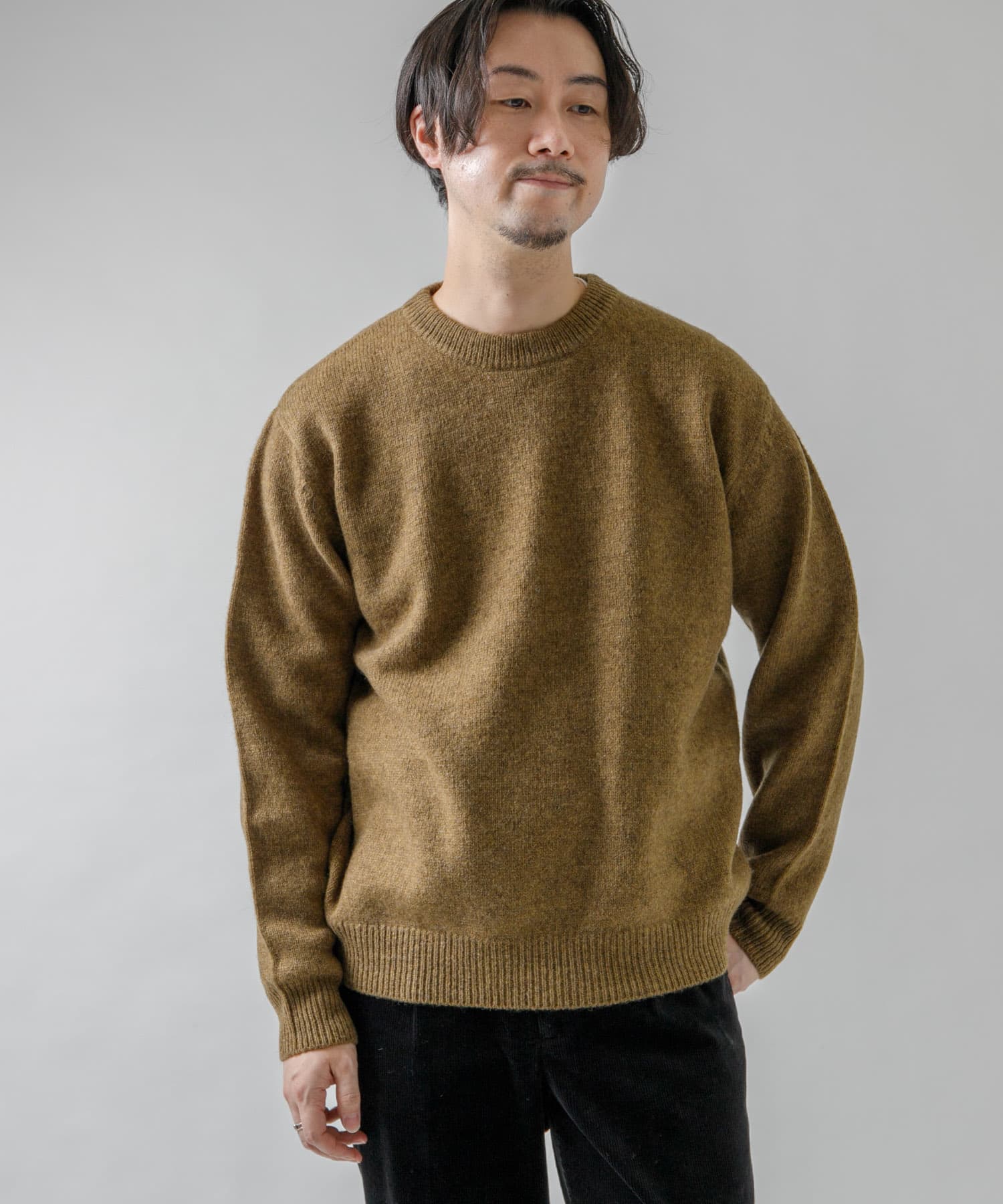XLサイズあり』シェットランドクルーネックニット[RA27-12M100]｜URBAN