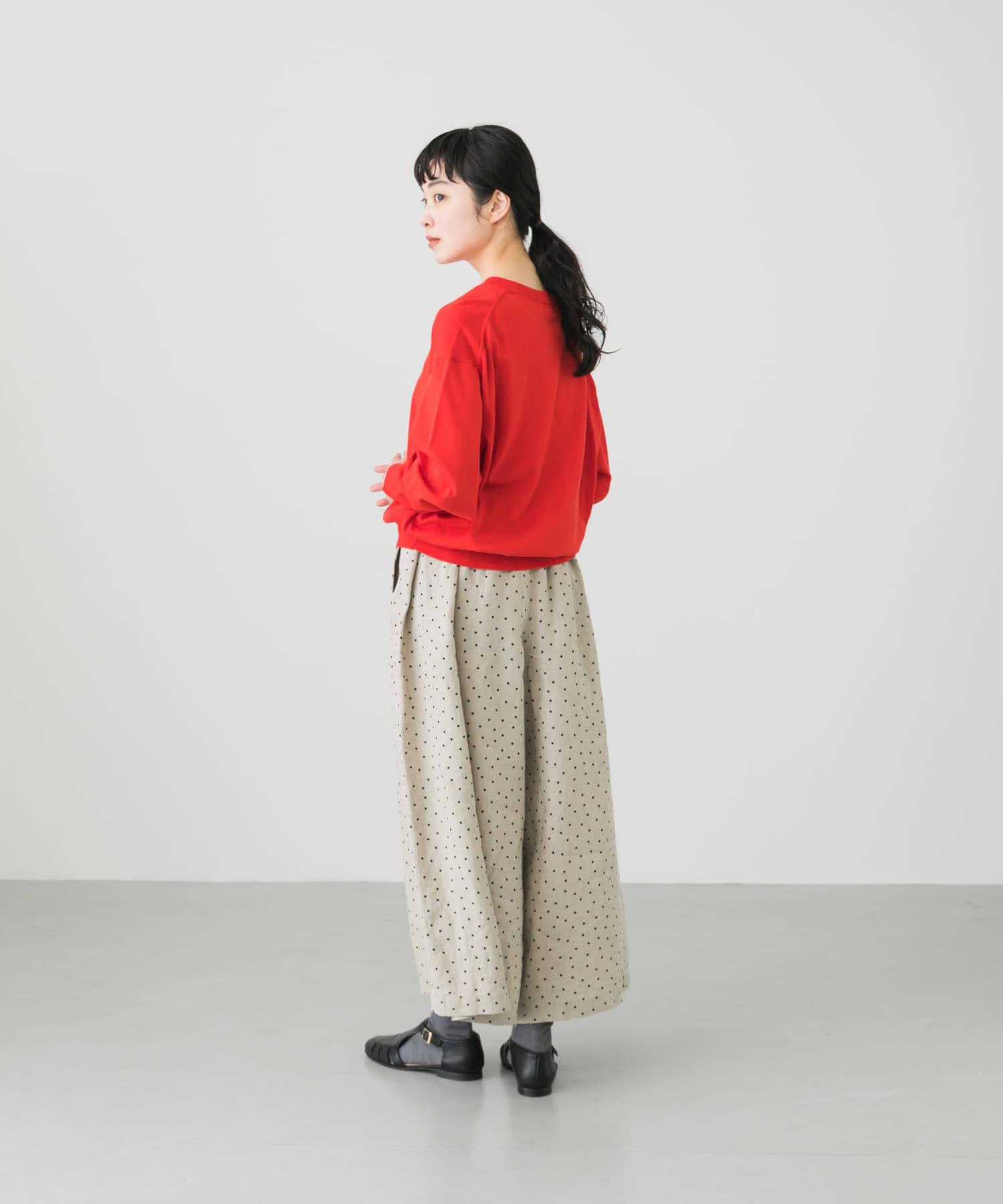 コットンシルククルーネックプルオーバー[GA34-22M006]｜URBAN