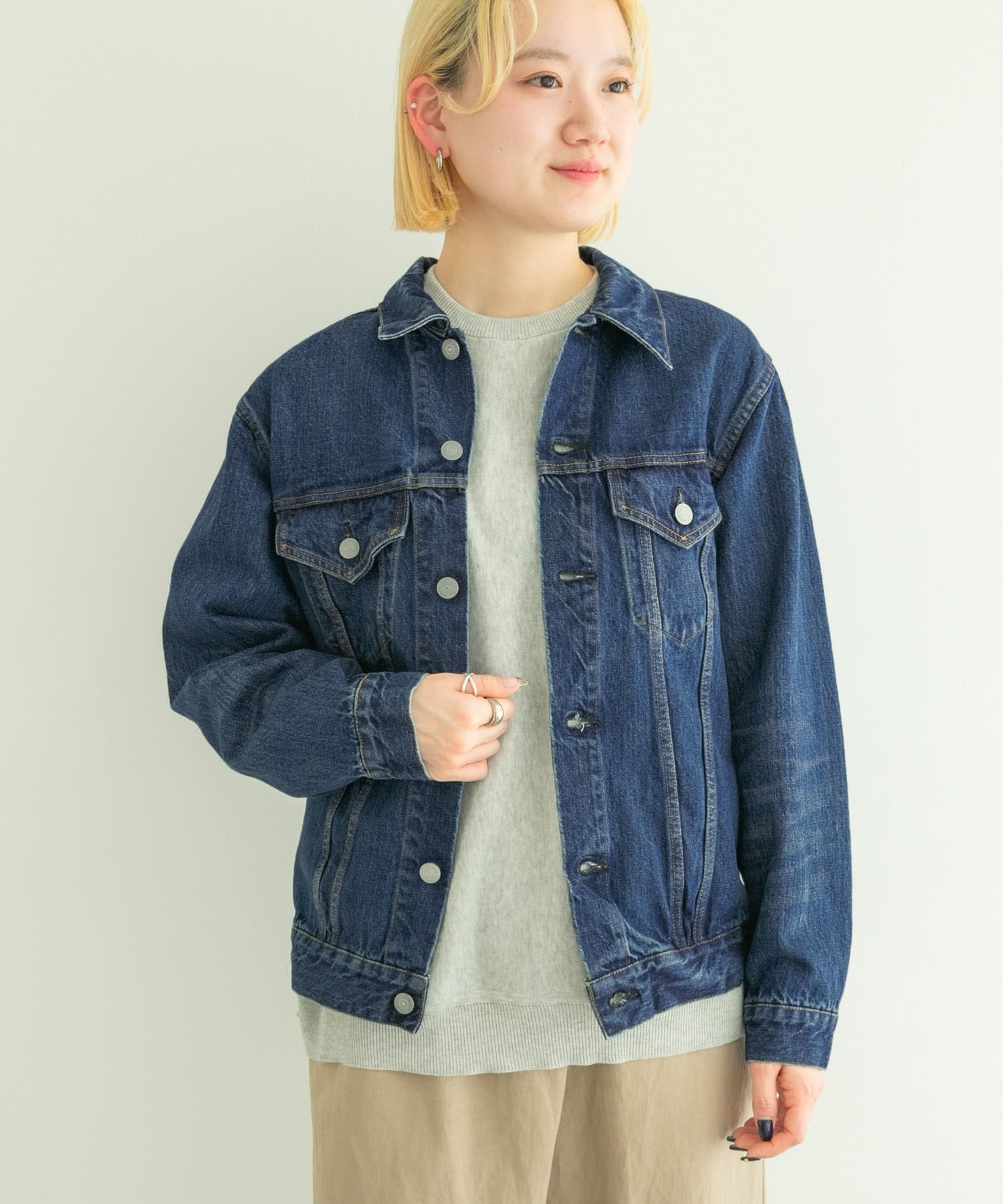 ユニセックス』ordinary fits DENIM TRACK JACKET/USED[OFC-J001-ML33n 