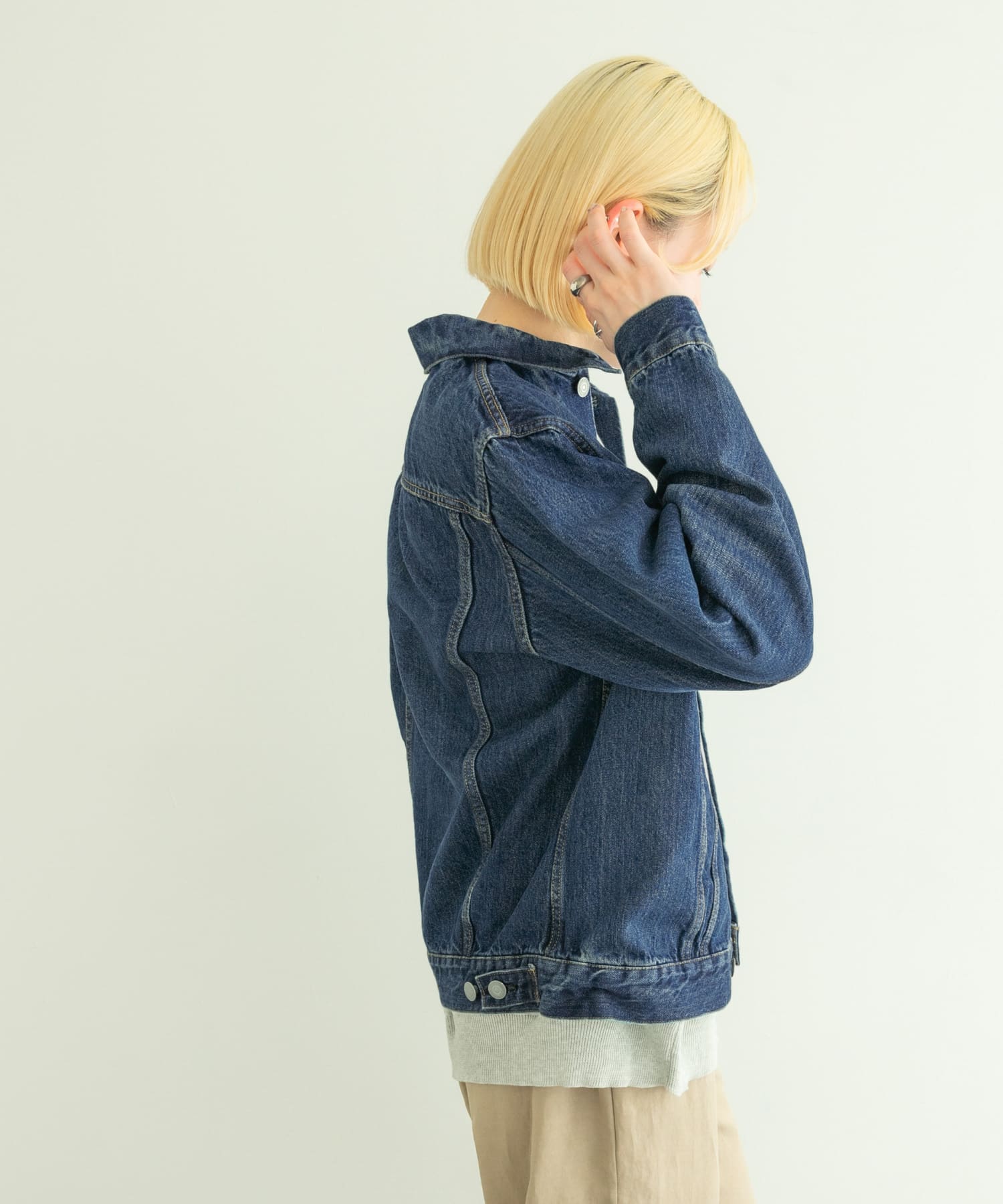 ユニセックス』ordinary fits DENIM TRACK JACKET/USED[OFC-J001-ML33n 