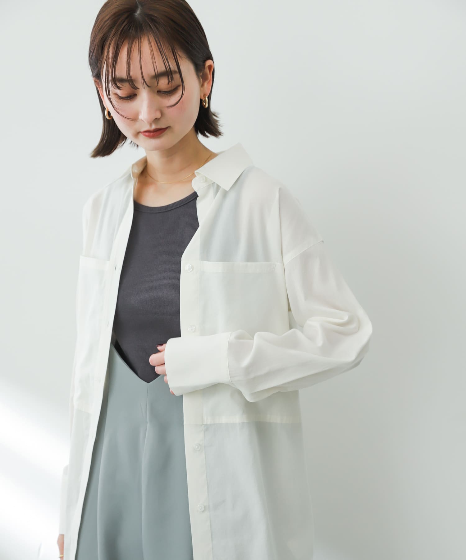 シアービッグポケットチュニックシャツ[AA35-23A101]｜URBAN RESEARCH 