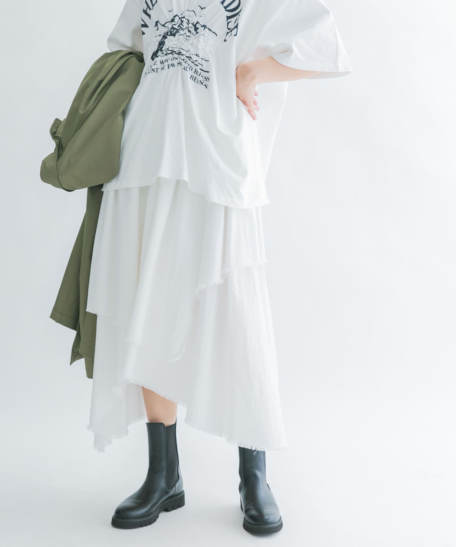 驚きの値段 最終価格【HEREIAM】シネマティックスカート ロング 