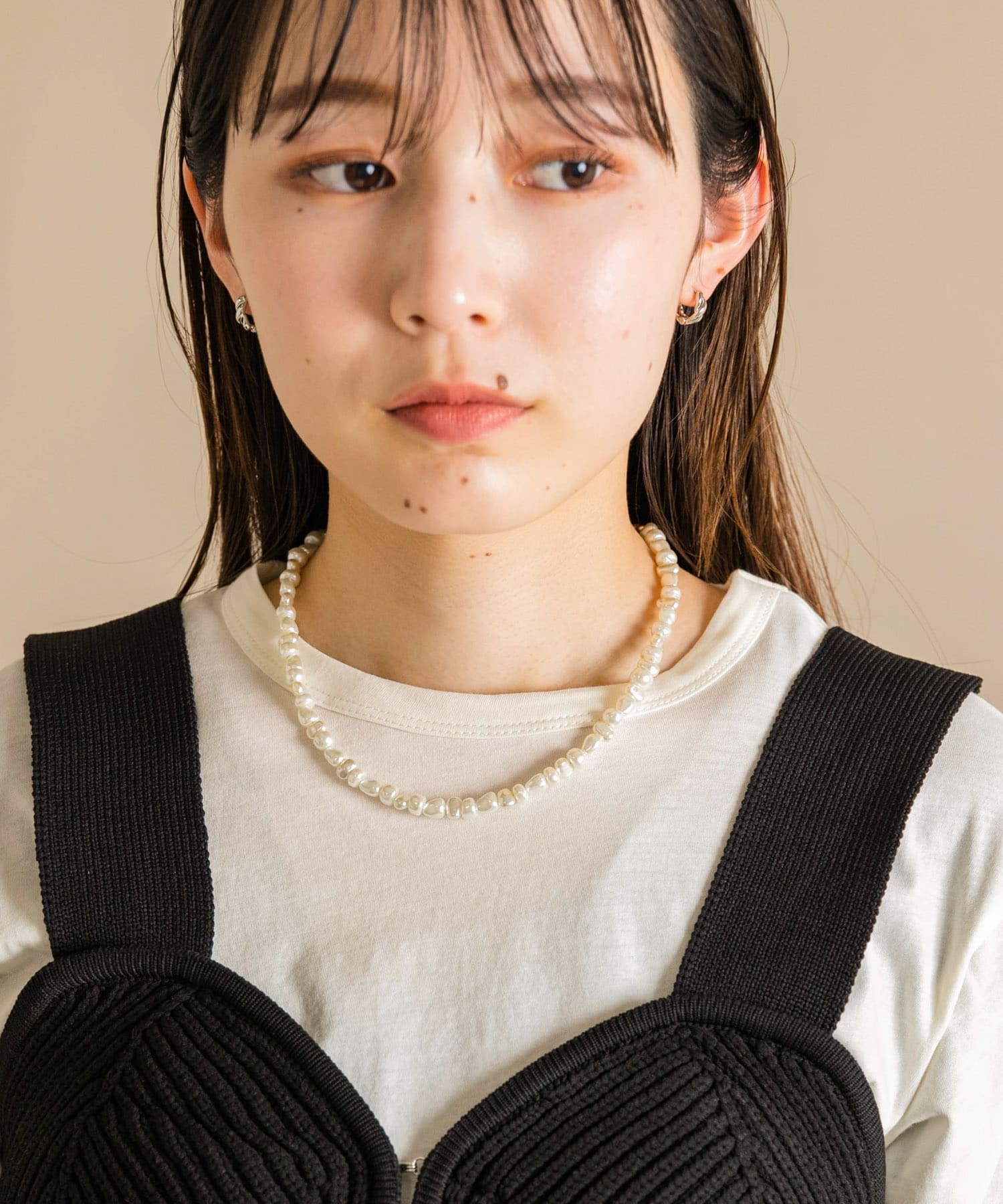 激安超安値レトロ調 ネックレス バロック おしゃれ 不揃い ショートネックレス ネックレス