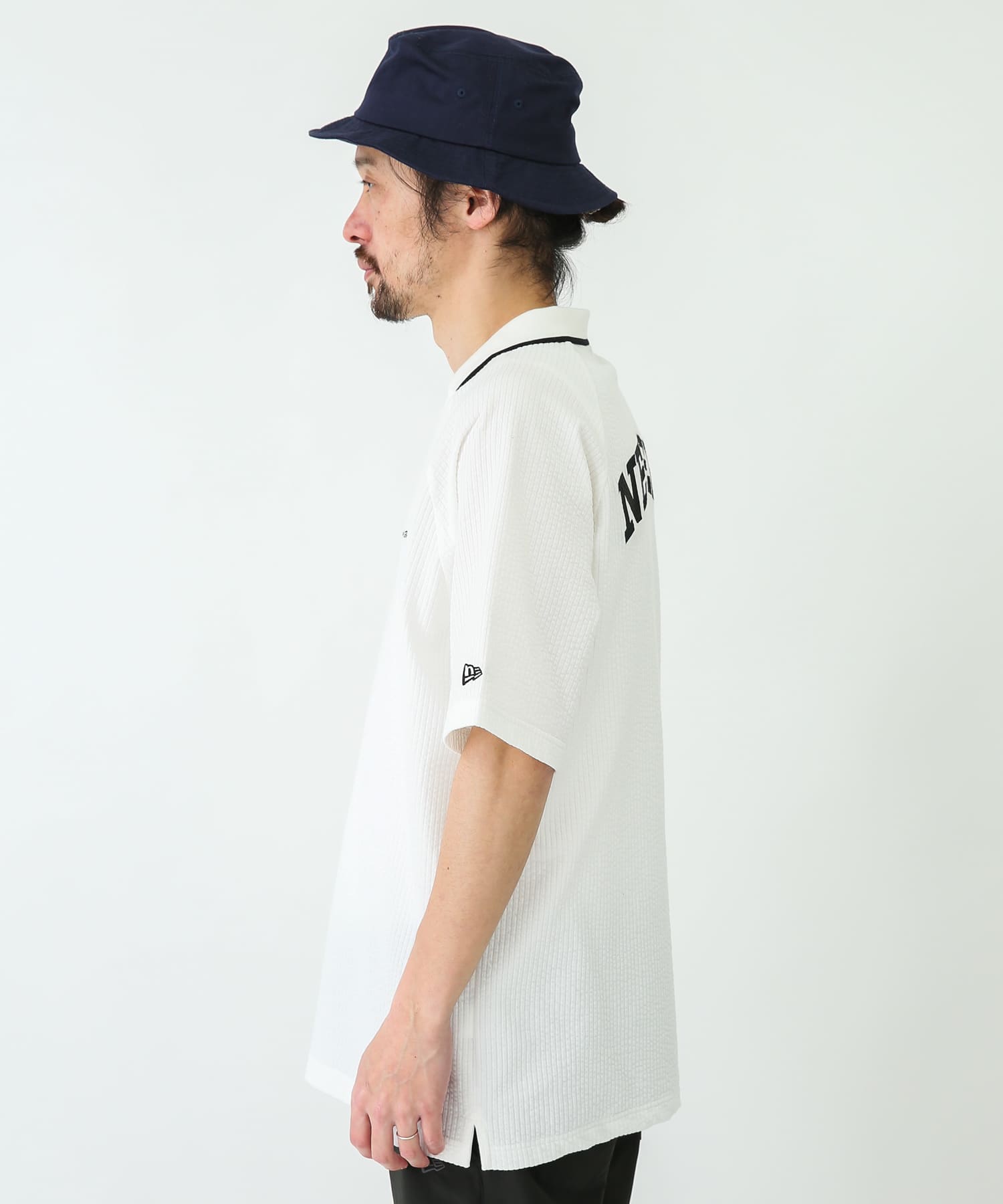 NEWERA GOLF ゴルフ シアサッカー ポロシャツ Skipper M