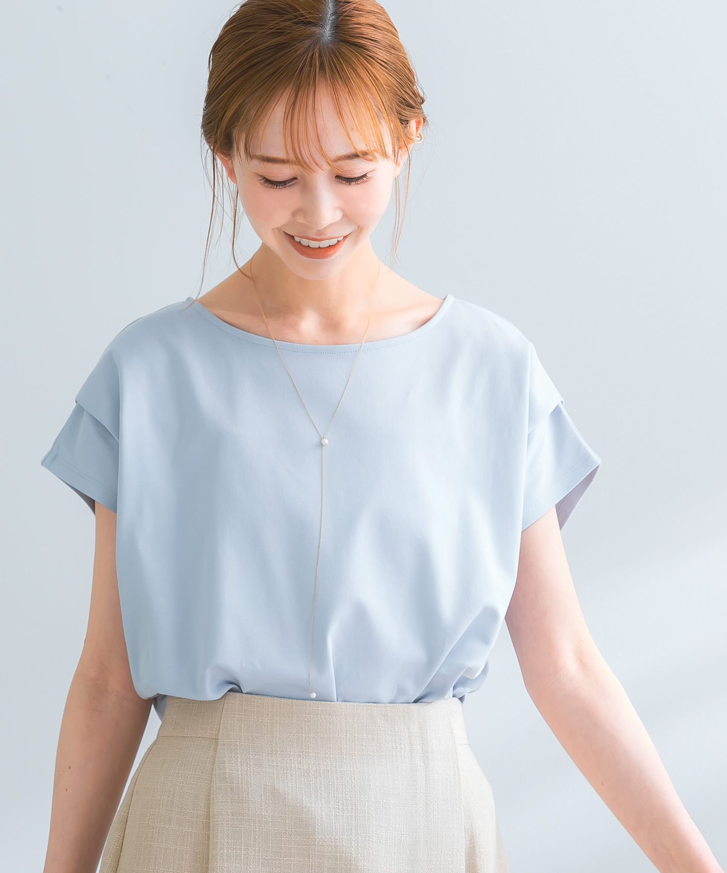 新品 トゥモローランド モノリーフプリントアシンメトリースリーブレスワンピース
