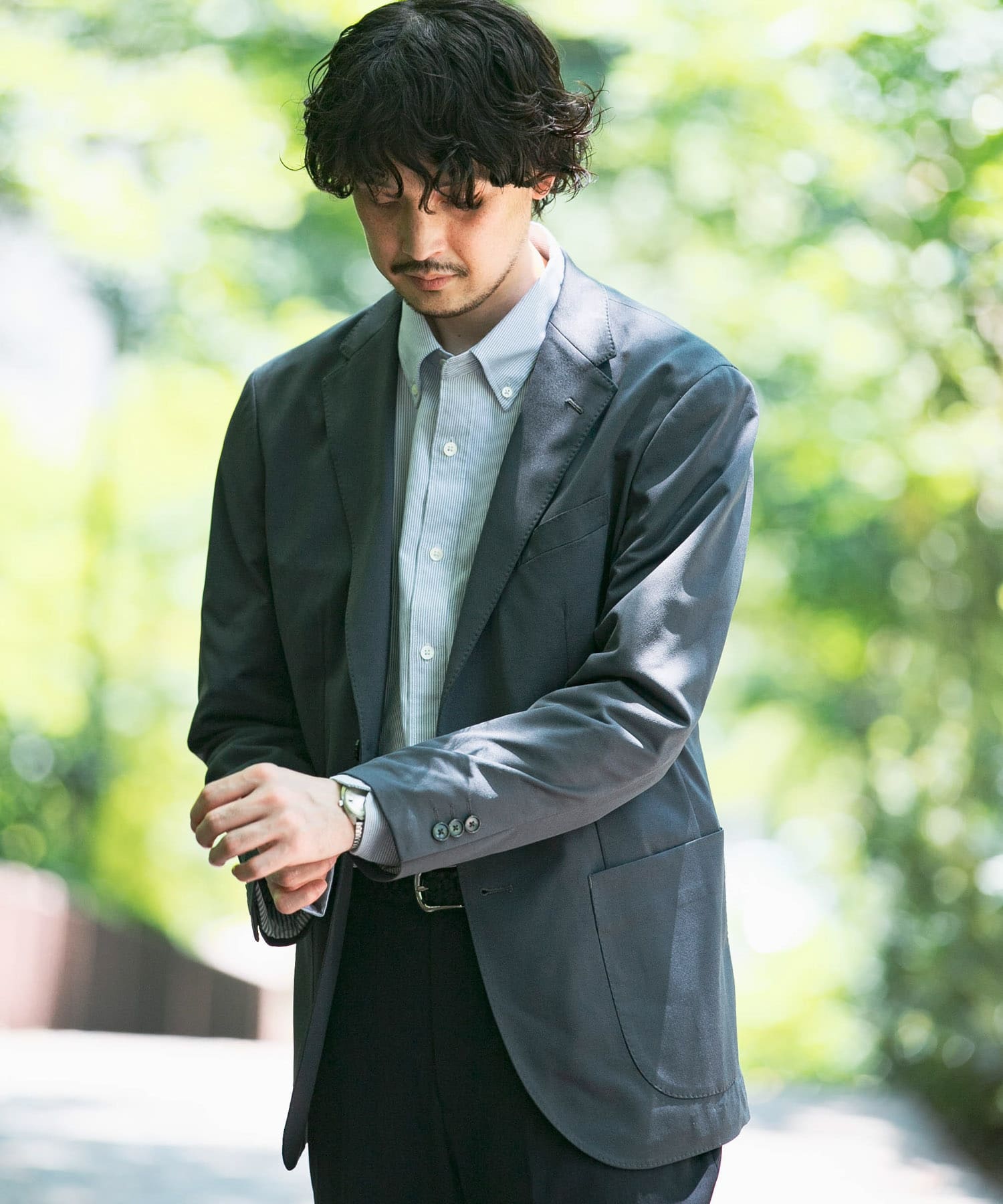速乾』『イージーケア』LIFE STYLE TAILOR カノコジャージジャケット2