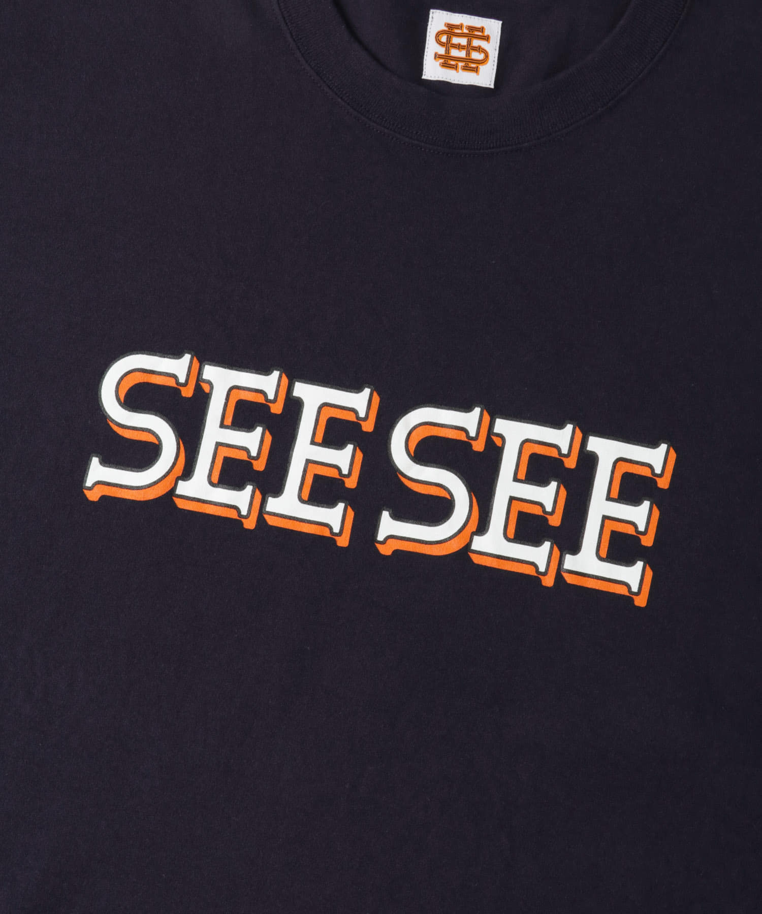 直営店 『別注』SEESEE×URBS ネイビー BIG LONG TEE XLサイズ Tシャツ