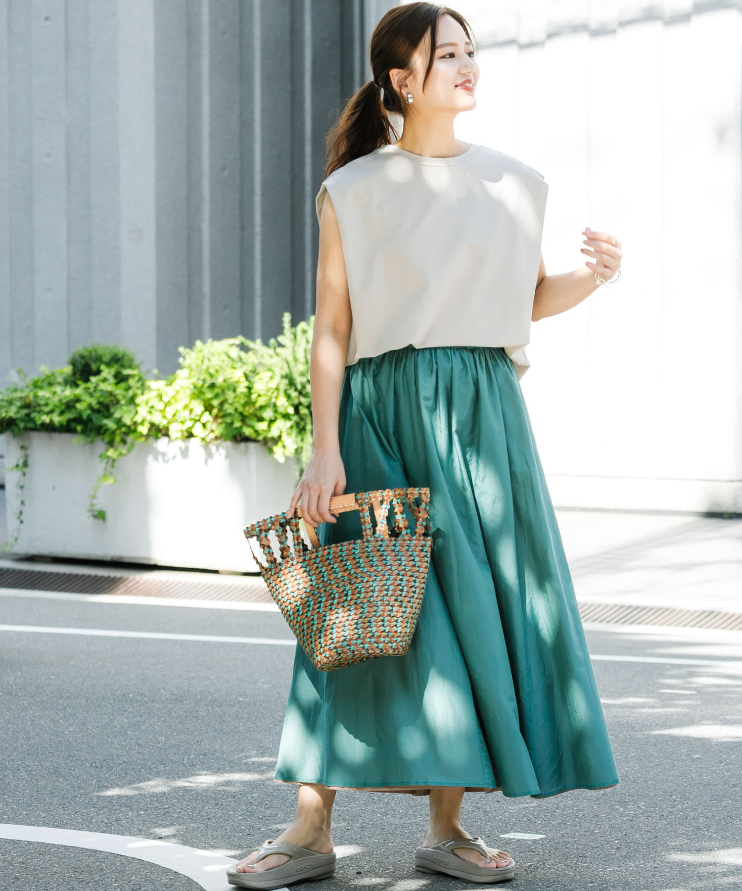 2wayコットンシルクギャザースカート[UR35-25C011]｜URBAN RESEARCH 