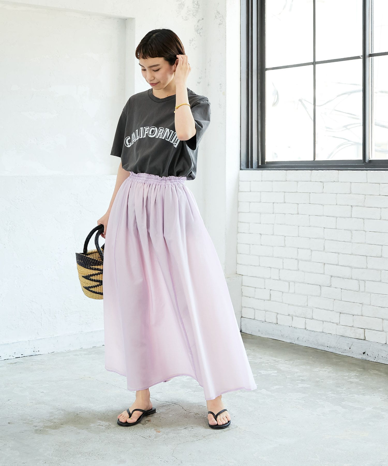 2wayコットンシルクギャザースカート[UR35-25C011]｜URBAN RESEARCH
