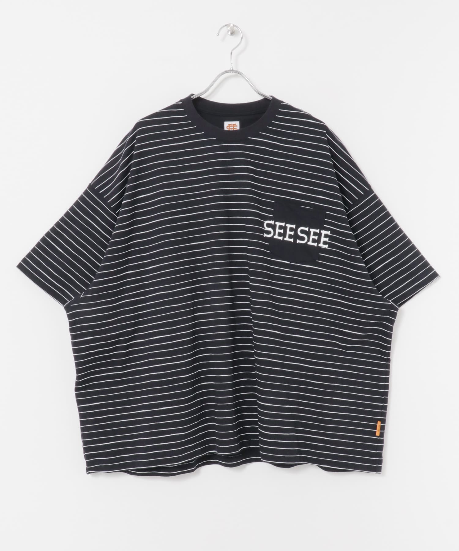 SEESEE SUPER BIG FLAT SS POCKET T-SHIRTS