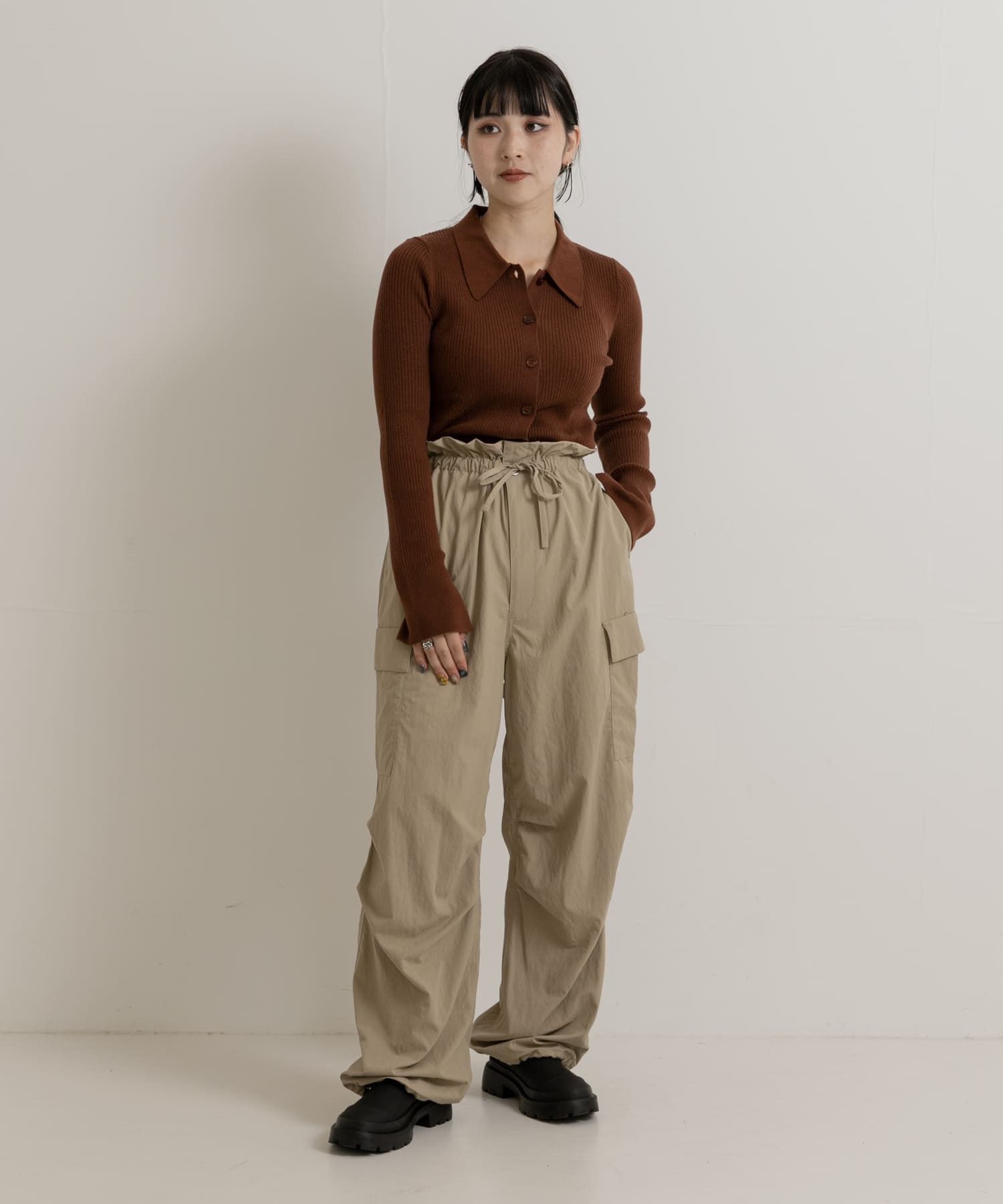 別注』MIDIUMISOLID×TGM RE-Nylon parachute pants[MD6093-T37]｜URBAN