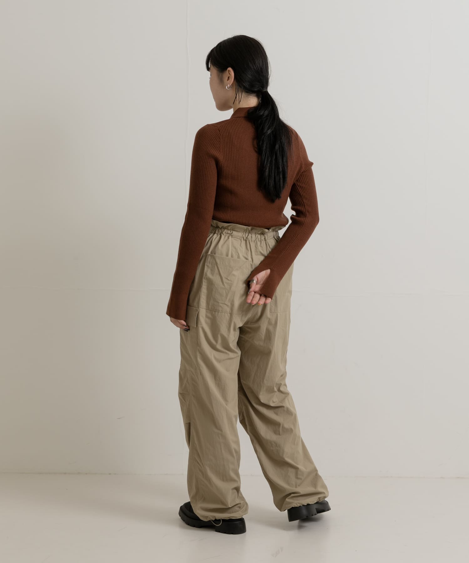 別注』MIDIUMISOLID×TGM RE-Nylon parachute pants[MD6093-T37]｜URBAN