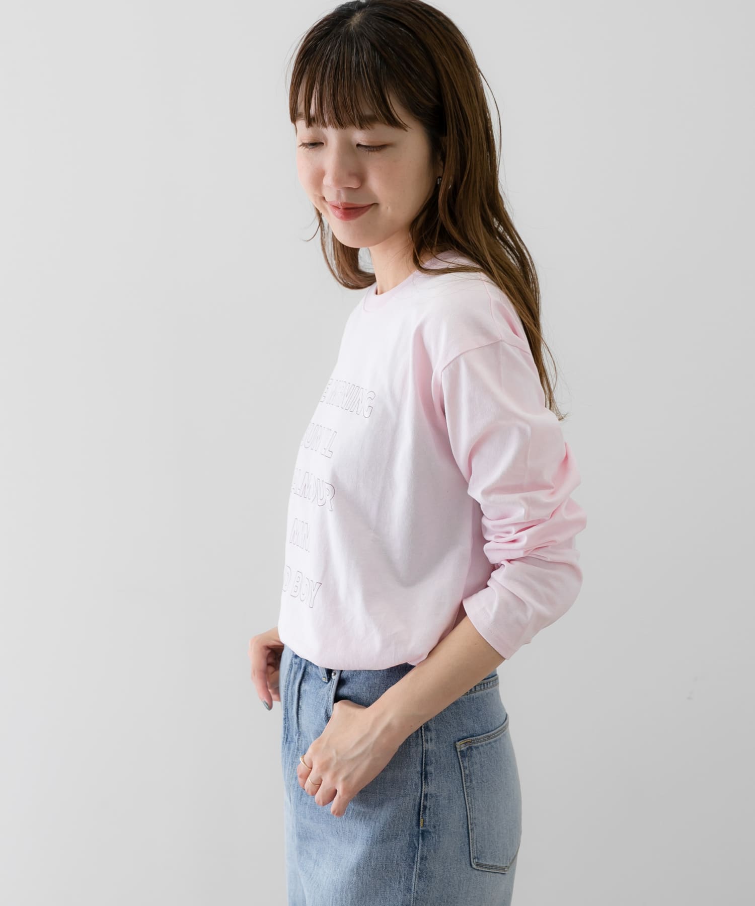 メッセージロゴロングスリーブTシャツ[LA36-21J505]｜URBAN RESEARCH