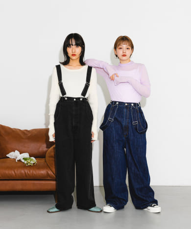 2WAYデニムサロペット