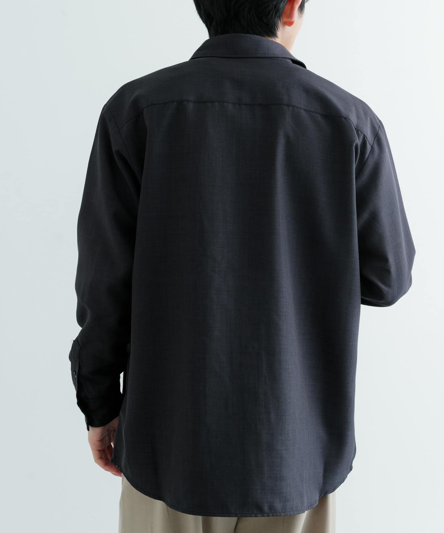 ポリエステルトロ ロングスリーブ シャツ[IT44-13A007]｜URBAN