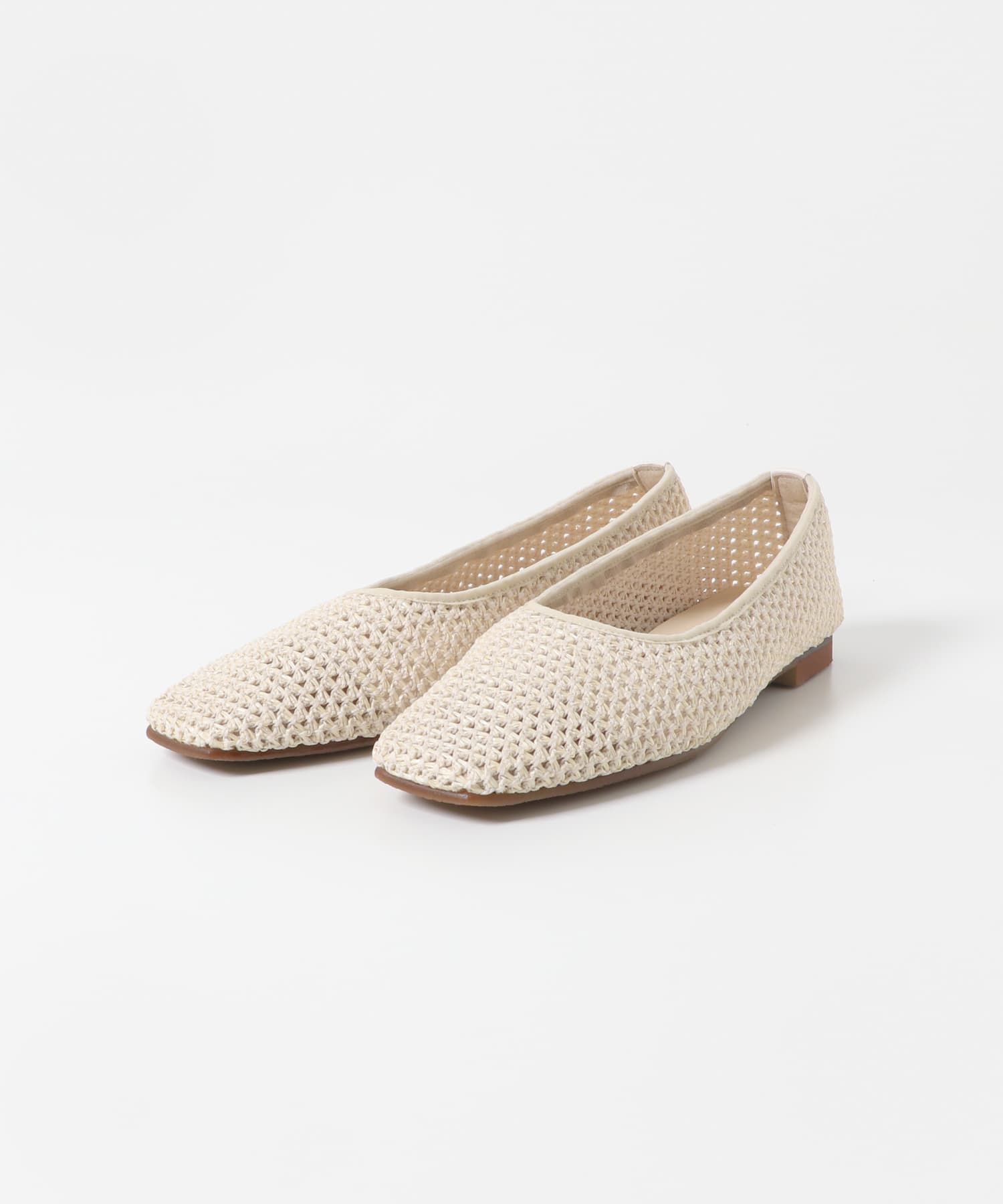 MADE IN JAPAN』スクエアメッシュフラットシューズ[XX45-2HU0201