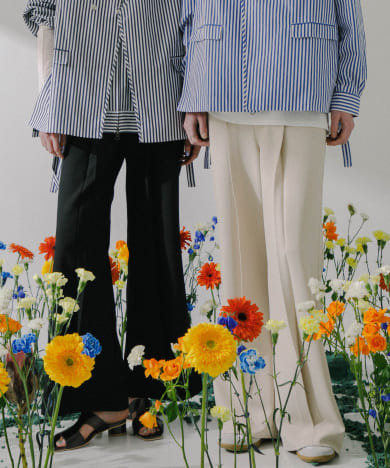 hxcyyd × SOP　セーラーフレアパンツ(UNISEX)