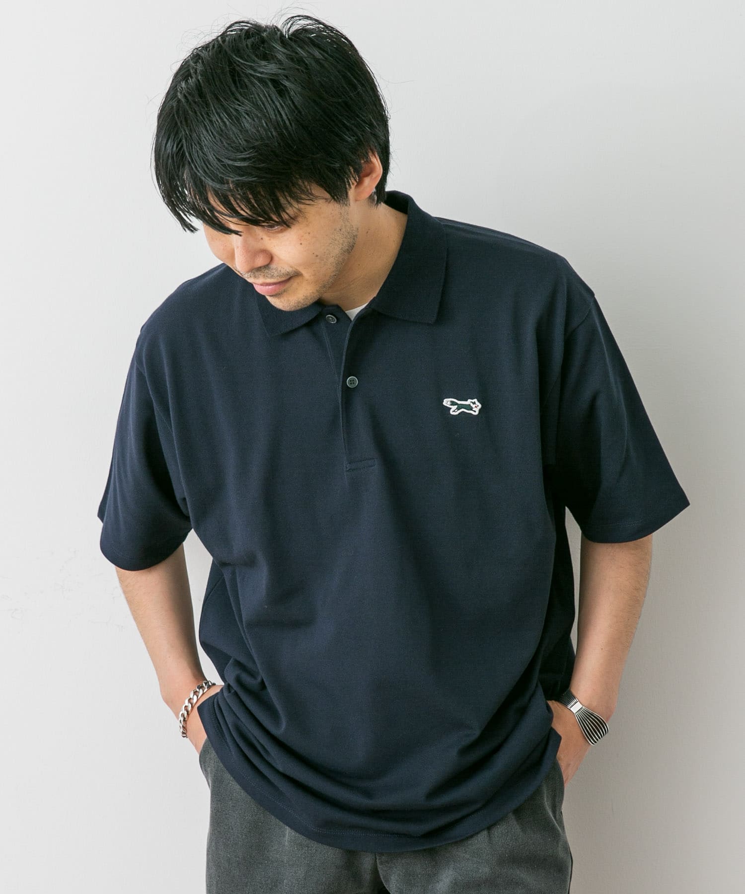 別注』PENNEYS×DOORS THE FOX 鹿の子 S/Sポロシャツ[DR45-11H519