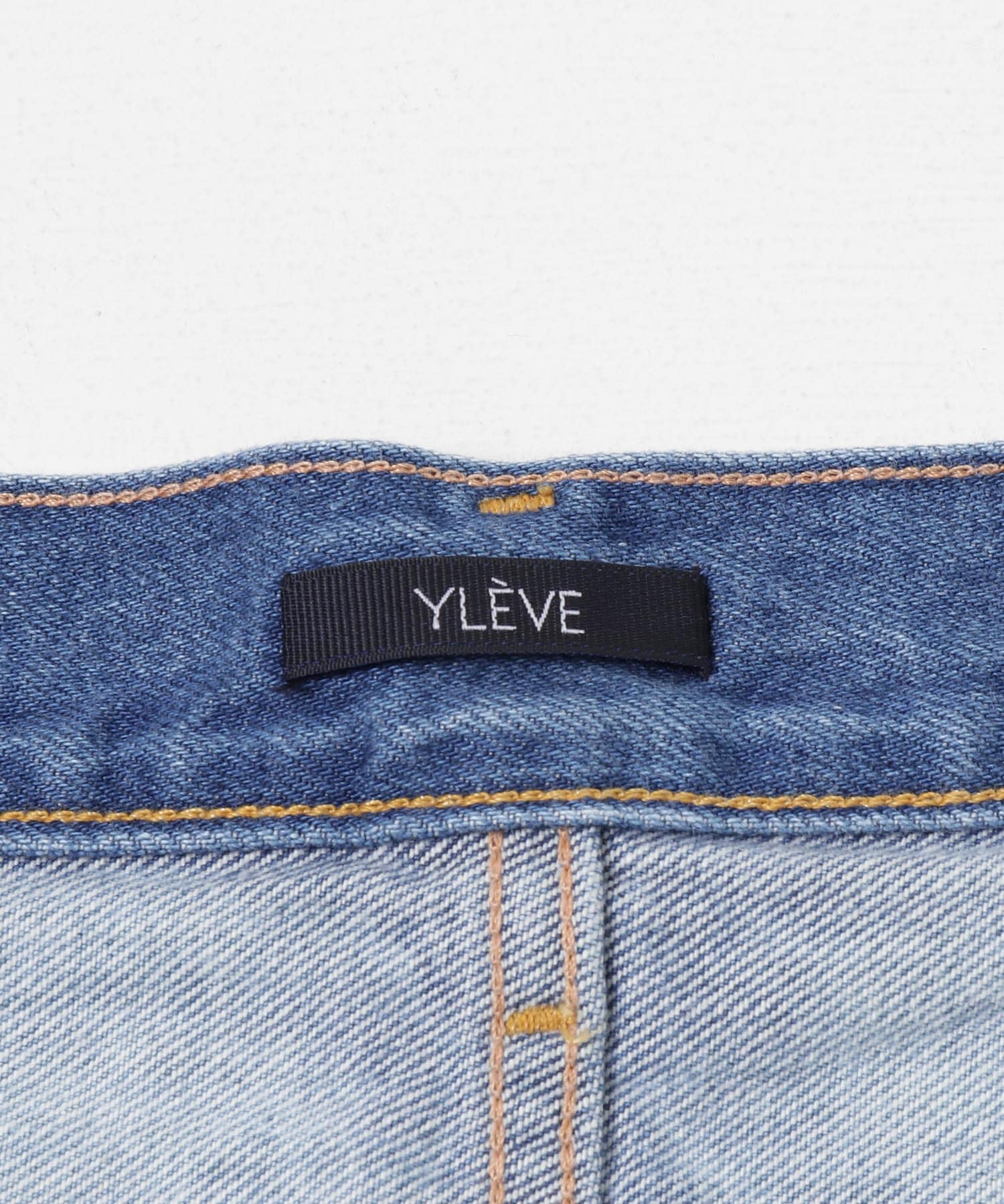YLEVE イレーヴ ハイウエストワイドデニムパンツ 13.5oz DENIM