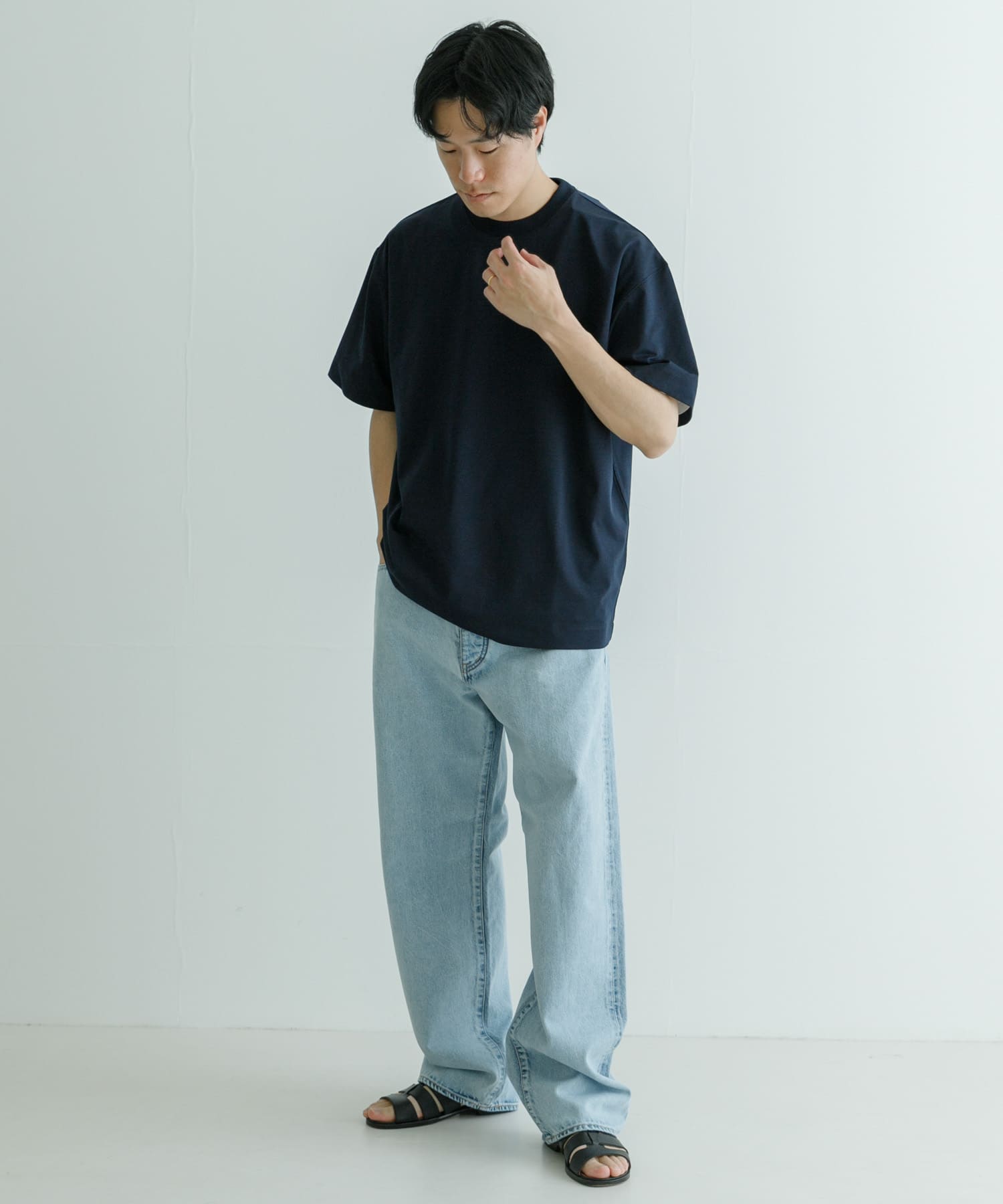 YLEVE イレーヴ スラックス グレー 新品購入品 試着程度 極美品 パンツ