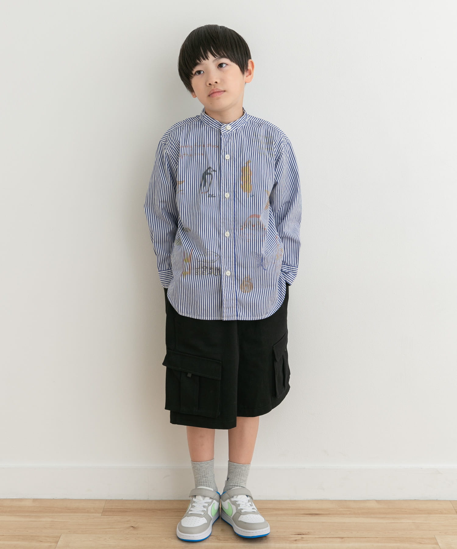 【お取り寄せ】 DENIM ラクガキシャツ(KIDS)[DK44-742104 シーチング DUNGAREE ボトムス