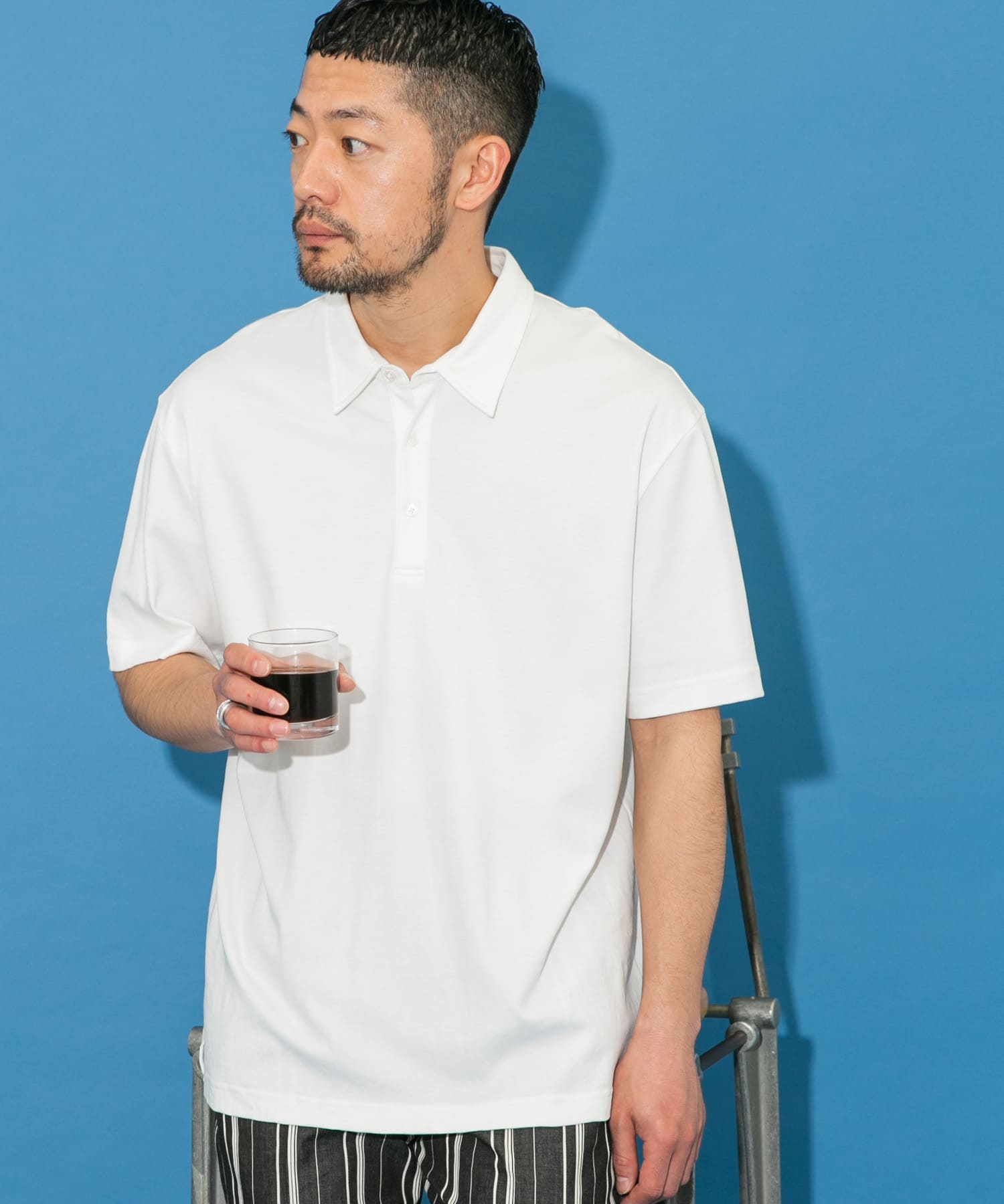 XLサイズあり』『UR TECH』防汚加工 リラックス半袖ポロシャツ
