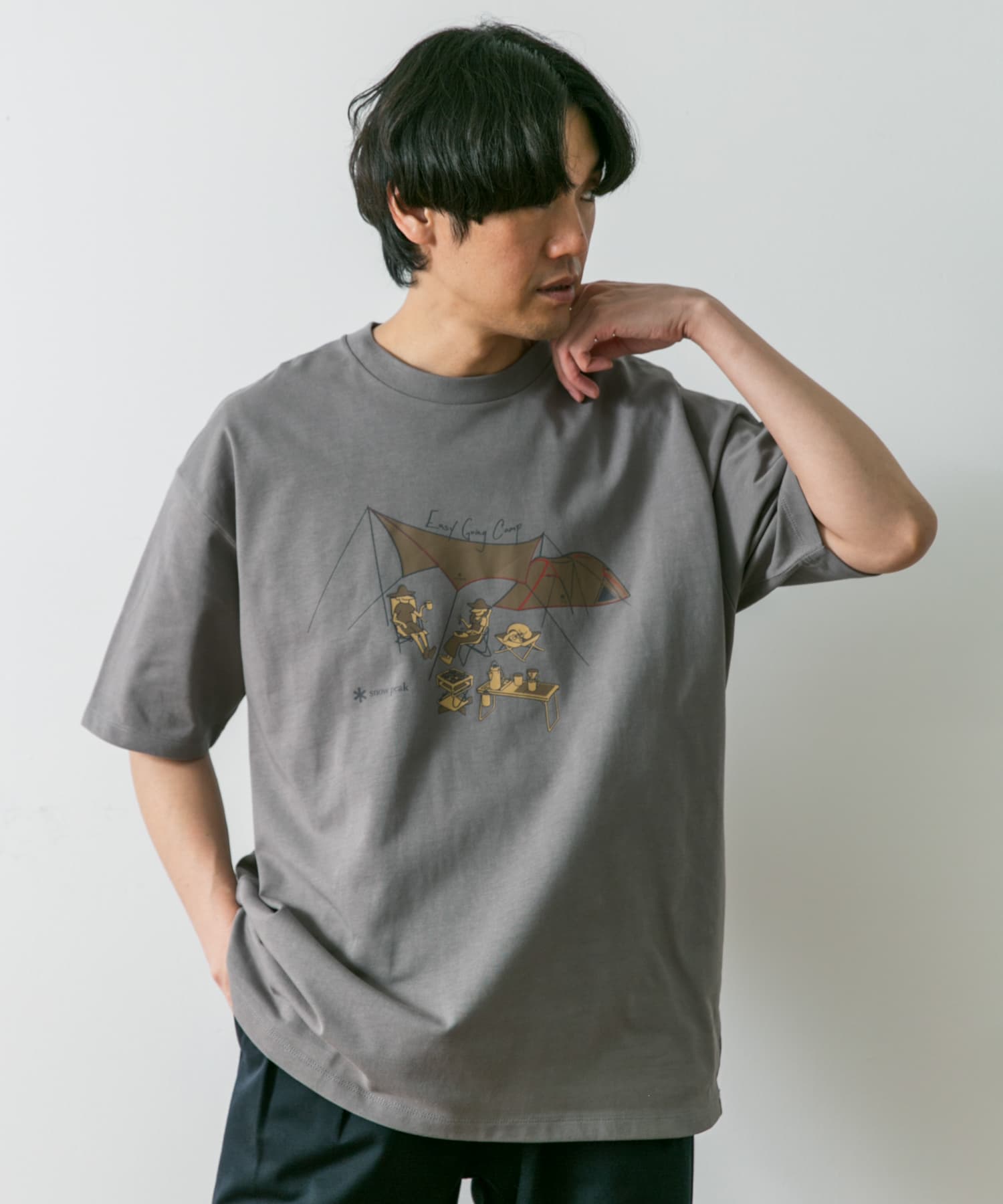 別注』Snow Peak Apparel×DOORS EasyGoingCamp T-shirts