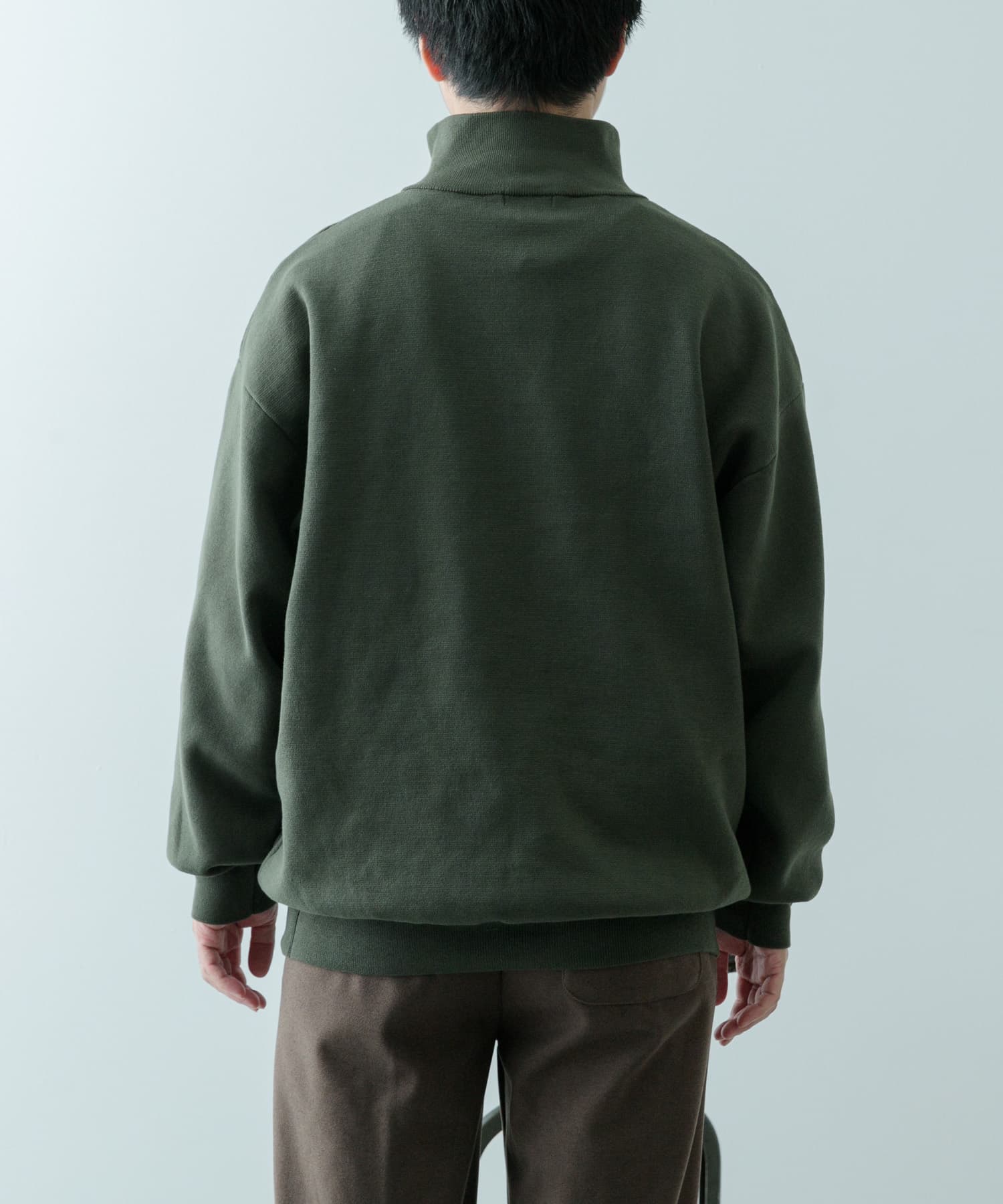美品】Leh(レー)BEATNIK/インディゴ染めタートルセーター/スウェット