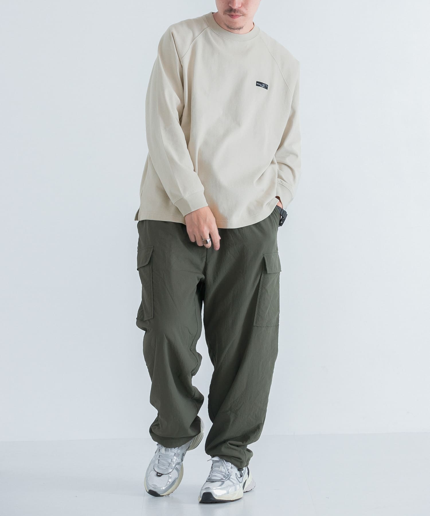 【★超目玉】 天竺 ワンポイント ロングスリーブTシャツ[IT46-11A015]｜URBAN トップス