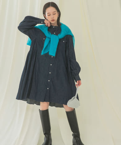 『別注』Wrangler×ROSSO　WESTERN MINI DRESS