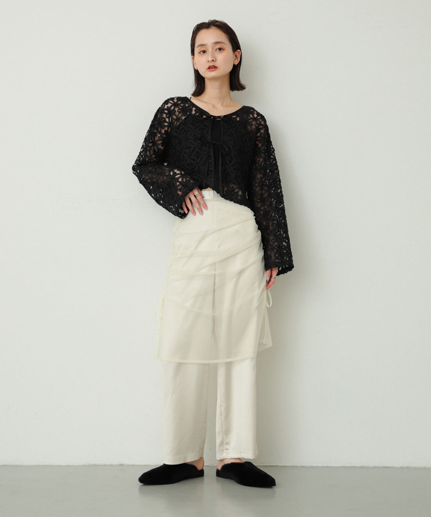 comfy pleats blouse～ｺﾝﾌｨﾌﾟﾘｰﾂﾌﾞﾗｳｽ | flower／フラワー公式通販