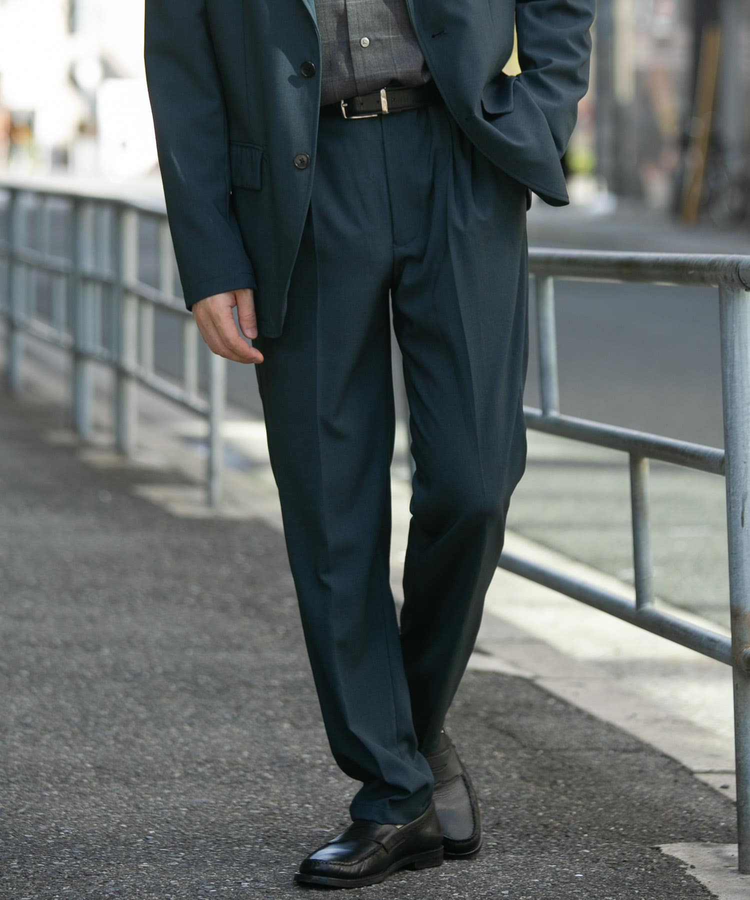 RE GABARDINE Z-W RIB PIPING PKT PANTS(M Black): Vintage｜THE