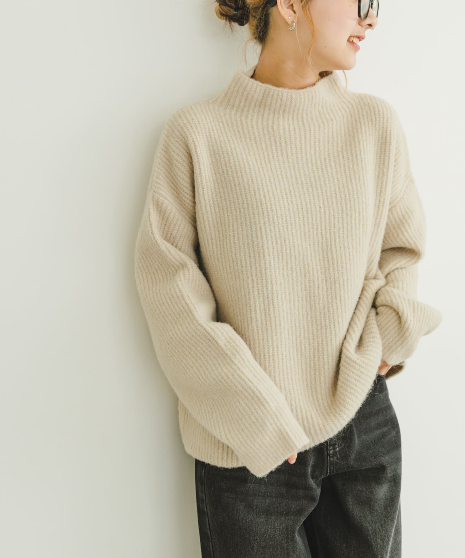 セール】 カシミヤ ボトルネックセーター【3L】 （ニット・セーター）｜TAKASHIMAYA CASHMERE(レディース、メンズ) /  タカシマヤカシミヤ(レディース、メンズ) ファッション通販 タカシマヤファッションスクエア
