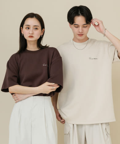 『一部WEB限定カラー』『ユニセックス』シシュウダンボールポンチショートスリーブTシャツ