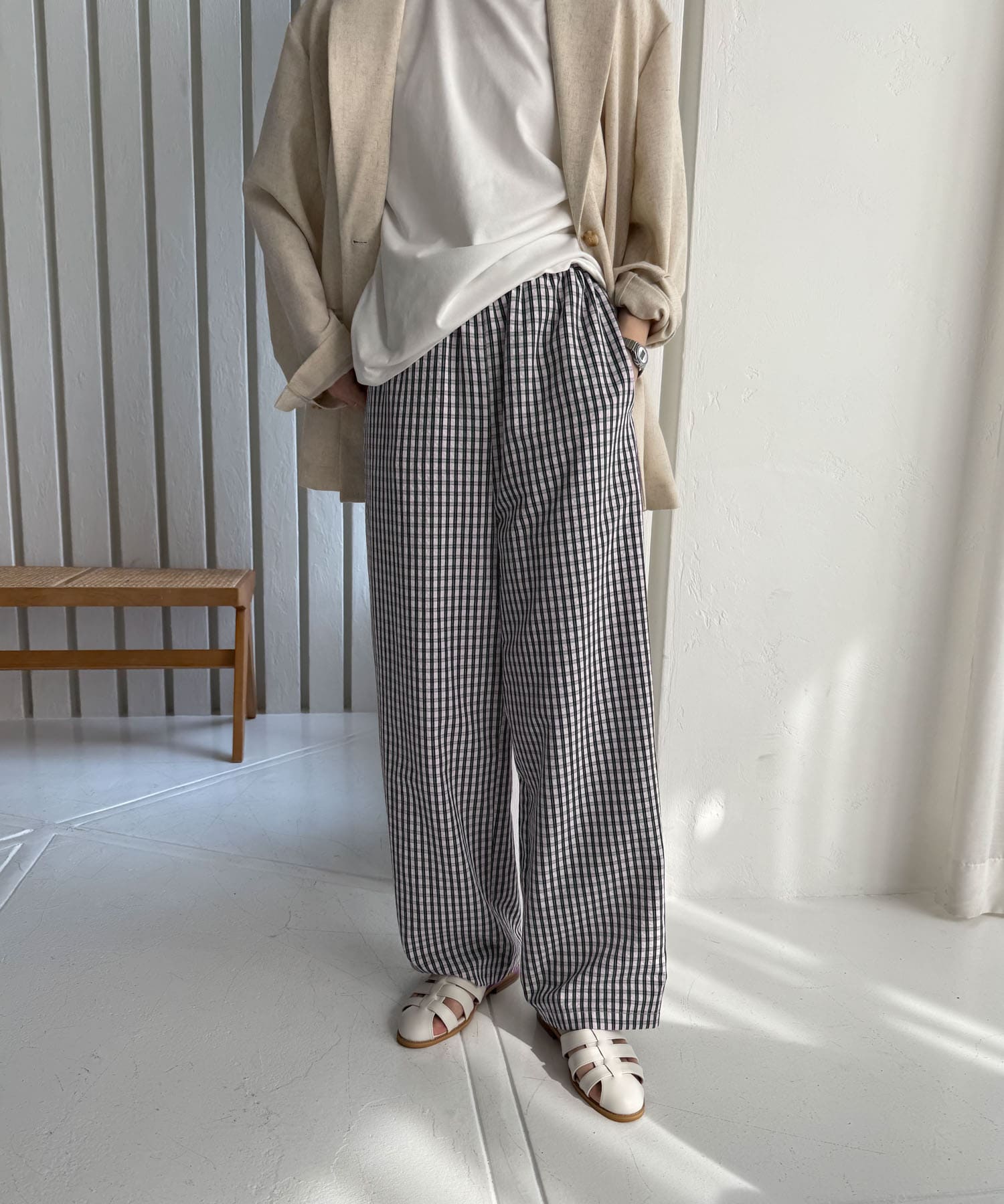 ぽん様【2024】美品 アーバンリサーチドアーズ ギンガムチェック