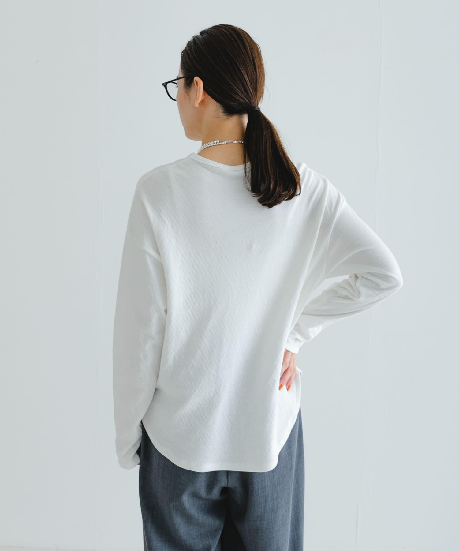 MADE IN JAPAN』セッケツクルーネックルーズカットソー[URA4