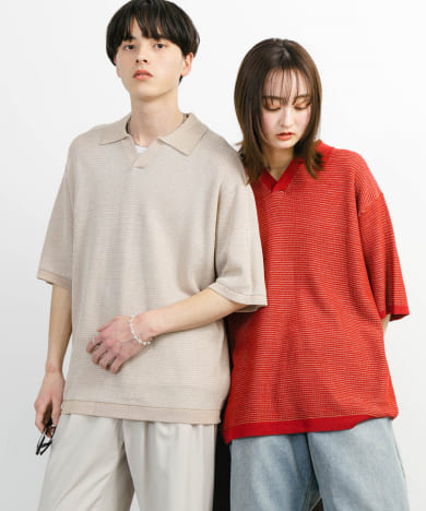 『ユニセックス』ミックススキッパーニット