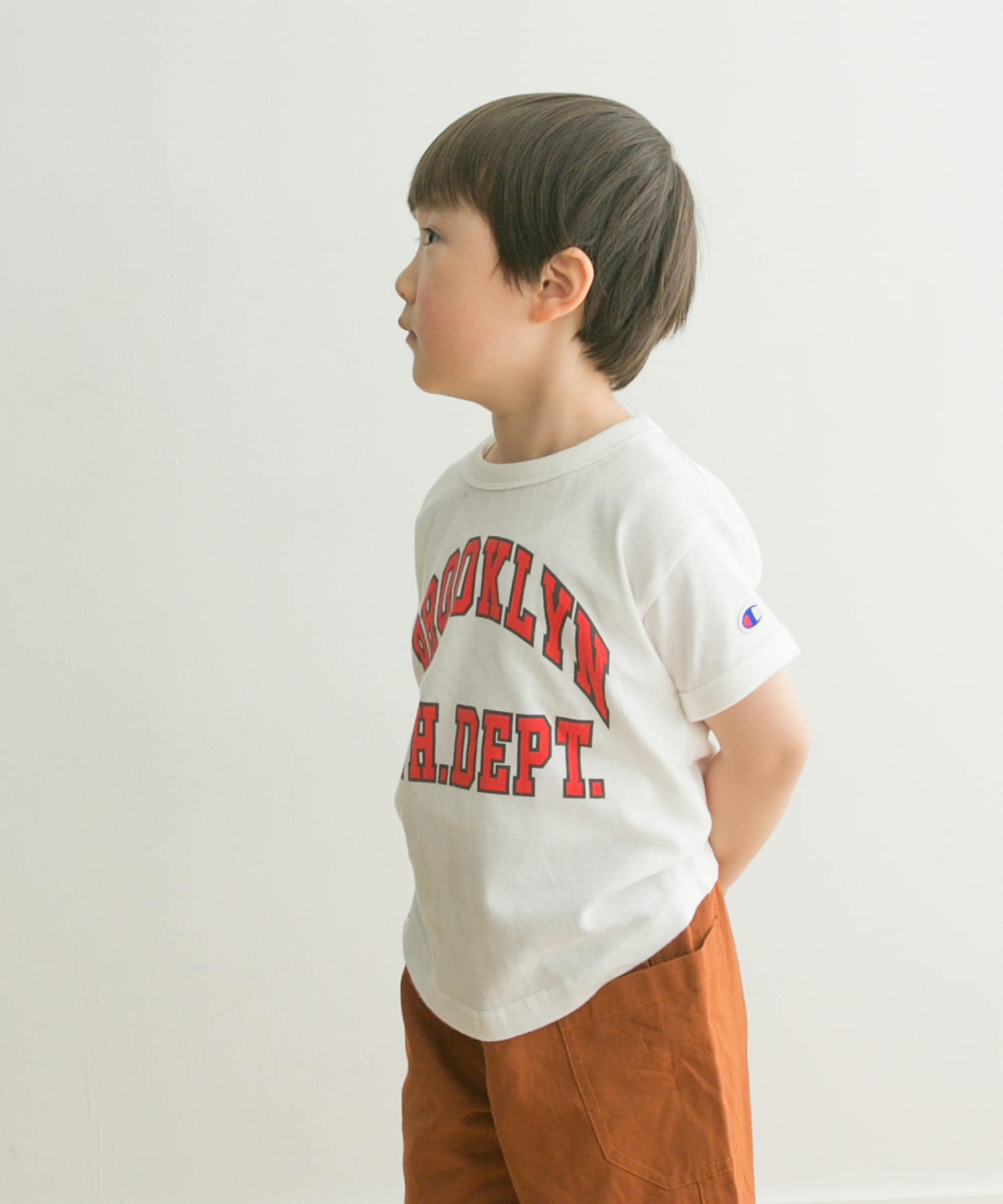 Champion×DOORS ロゴプリントTシャツ(KIDS)[CK-V326-DK25]｜URBAN