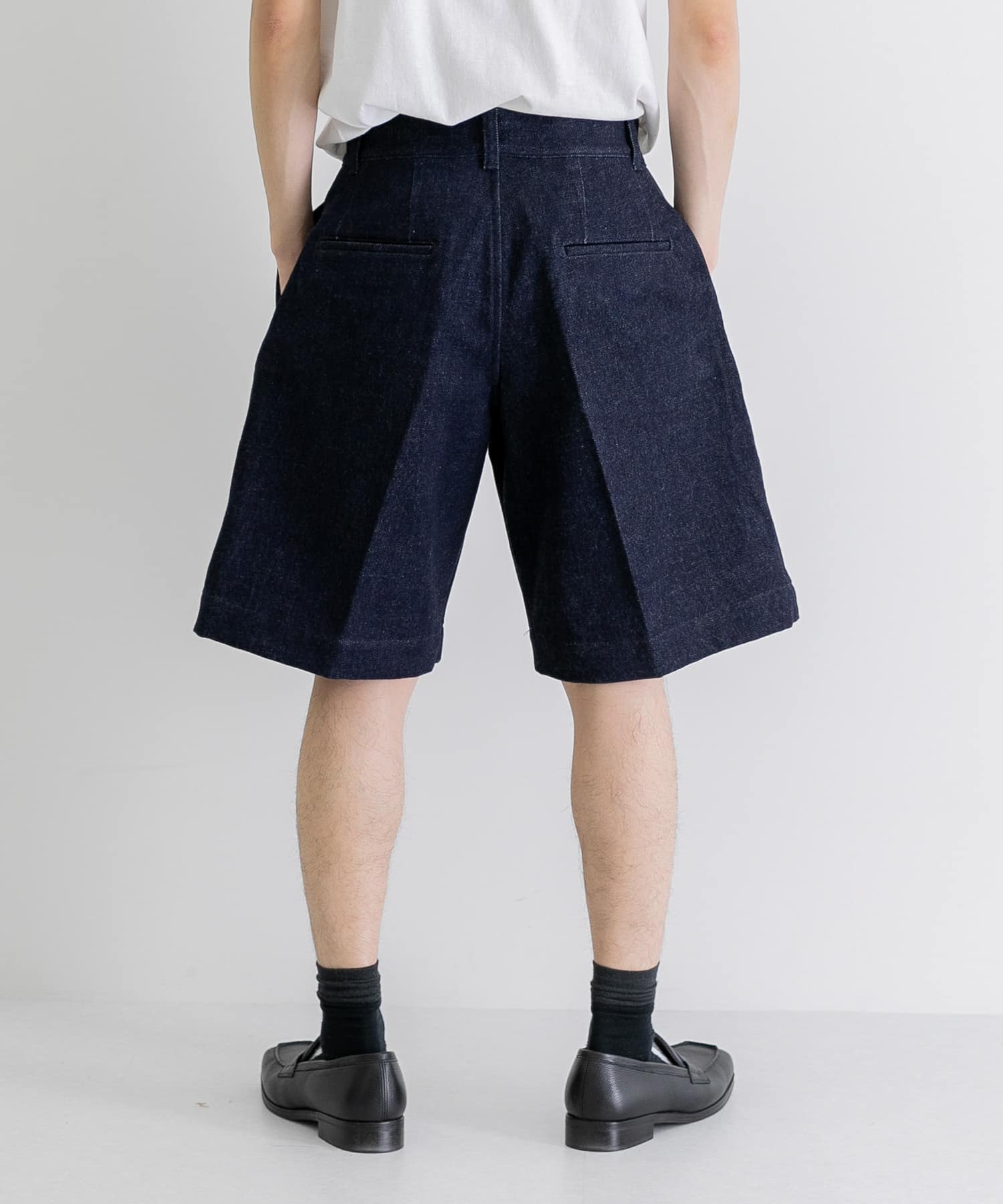 herill HL denim tuckshorts ハーフパンツ 2-