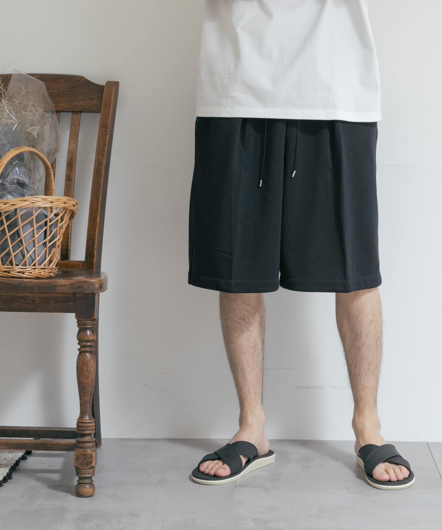 別注』MIDIUMISOLID×TGM Short easy pants[MDUM6044-TGM25]｜URBAN