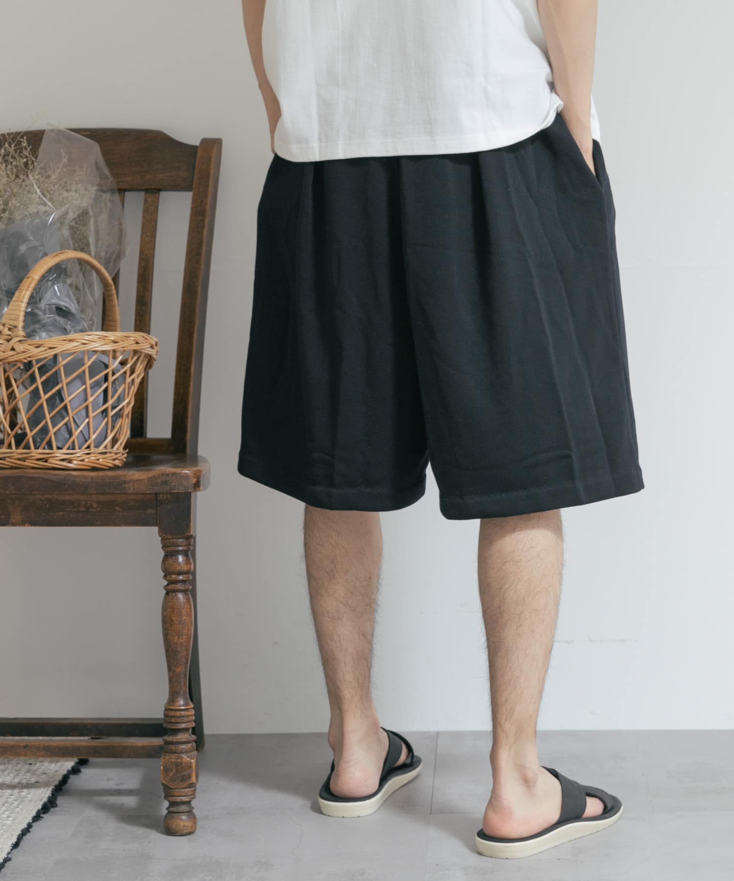 別注』MIDIUMISOLID×TGM Short easy pants[MDUM6044-TGM25]｜URBAN