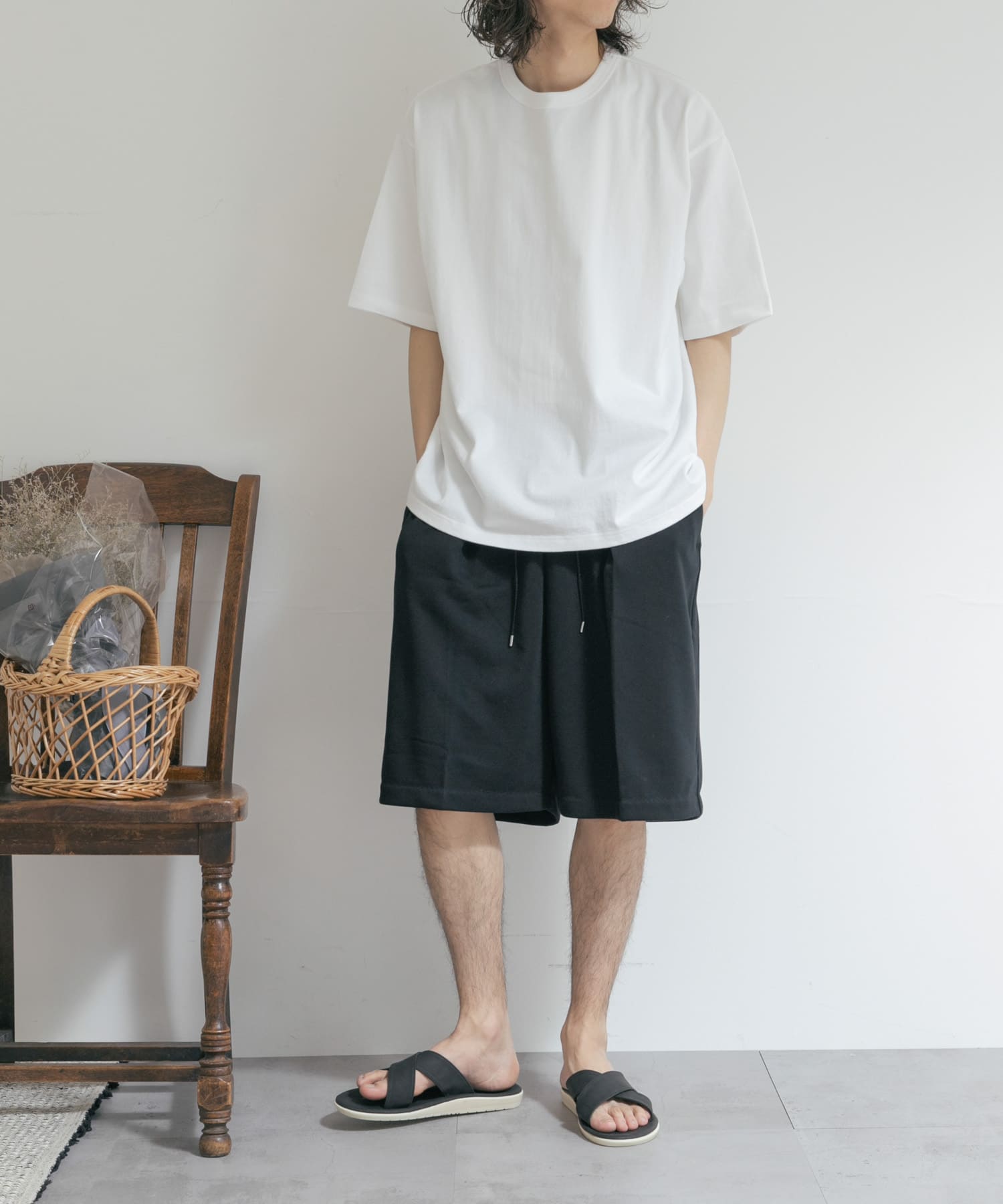 別注』MIDIUMISOLID×TGM Short easy pants[MDUM6044-TGM25]｜URBAN