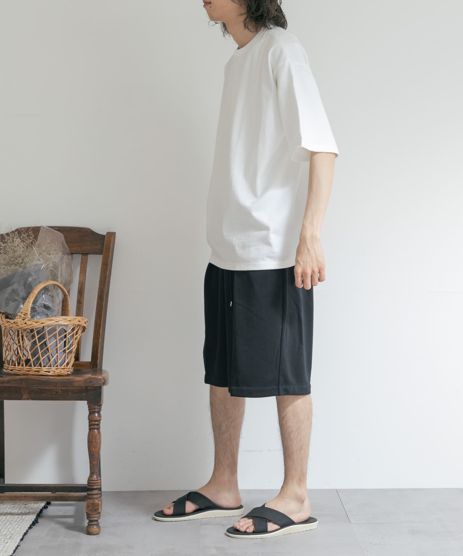 別注』MIDIUMISOLID×TGM Short easy pants[MDUM6044-TGM25]｜URBAN